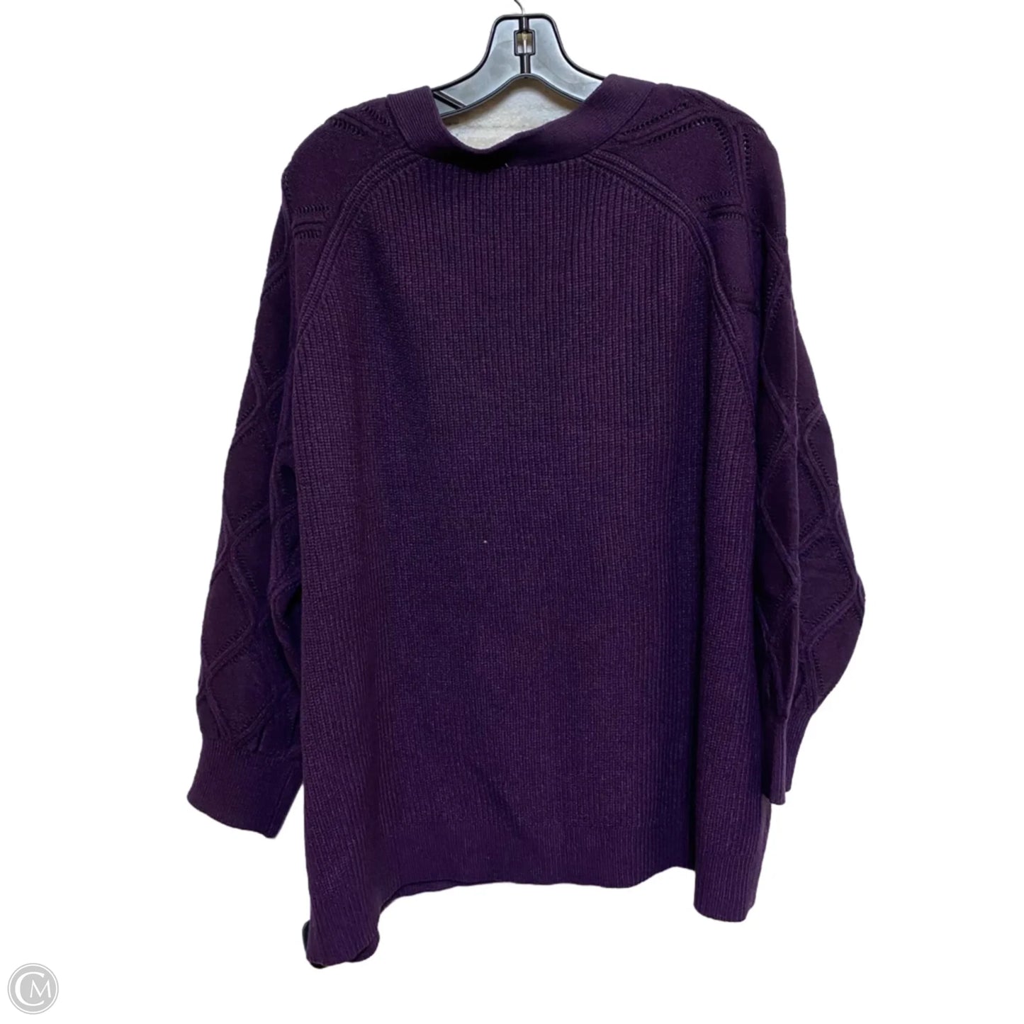 Sweater By Terra & Sky In Purple, Size: 3x