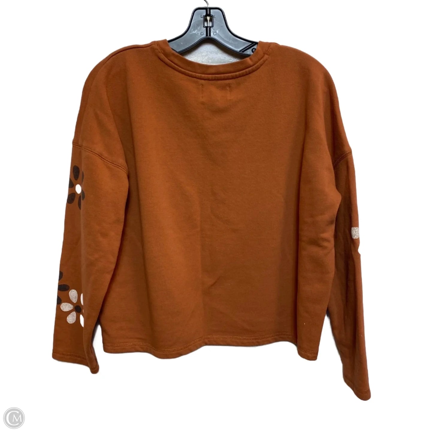 Top Long Sleeve By Madewell In Orange, Size: M