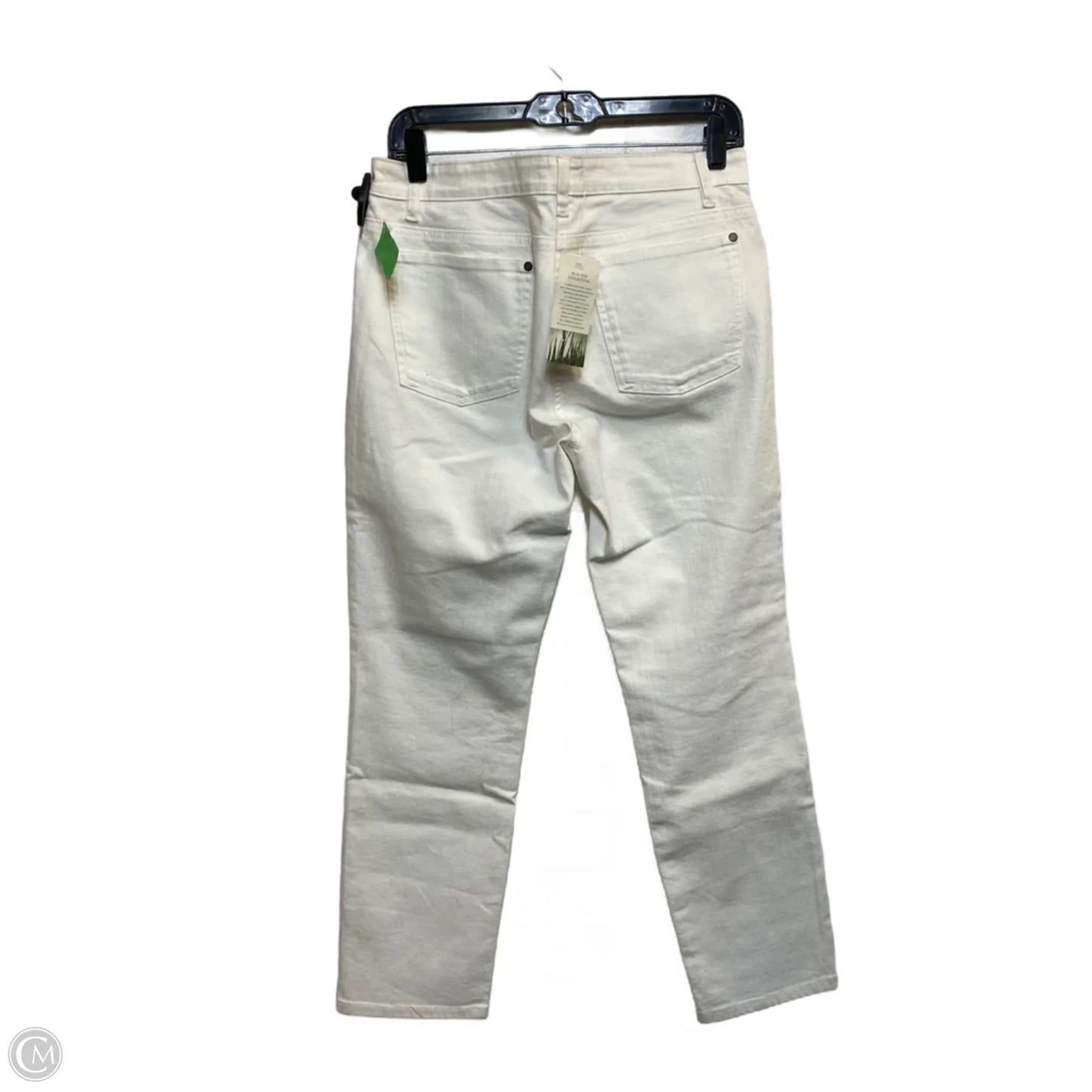 Jeans Straight By Eileen Fisher In White Denim, Size: S