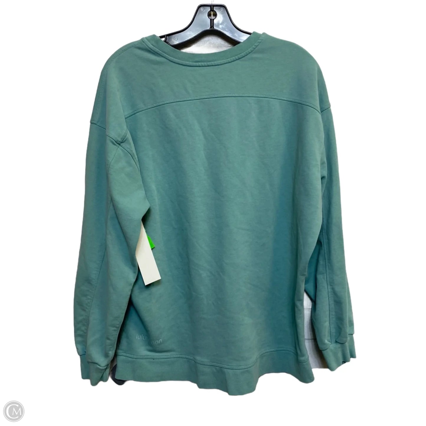 Athletic Top Long Sleeve Crewneck By Lululemon In Green, Size: M