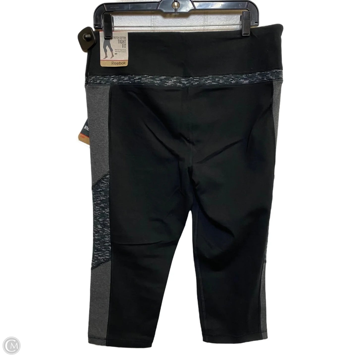 Athletic Leggings Capris By Reebok In Black, Size: Xl