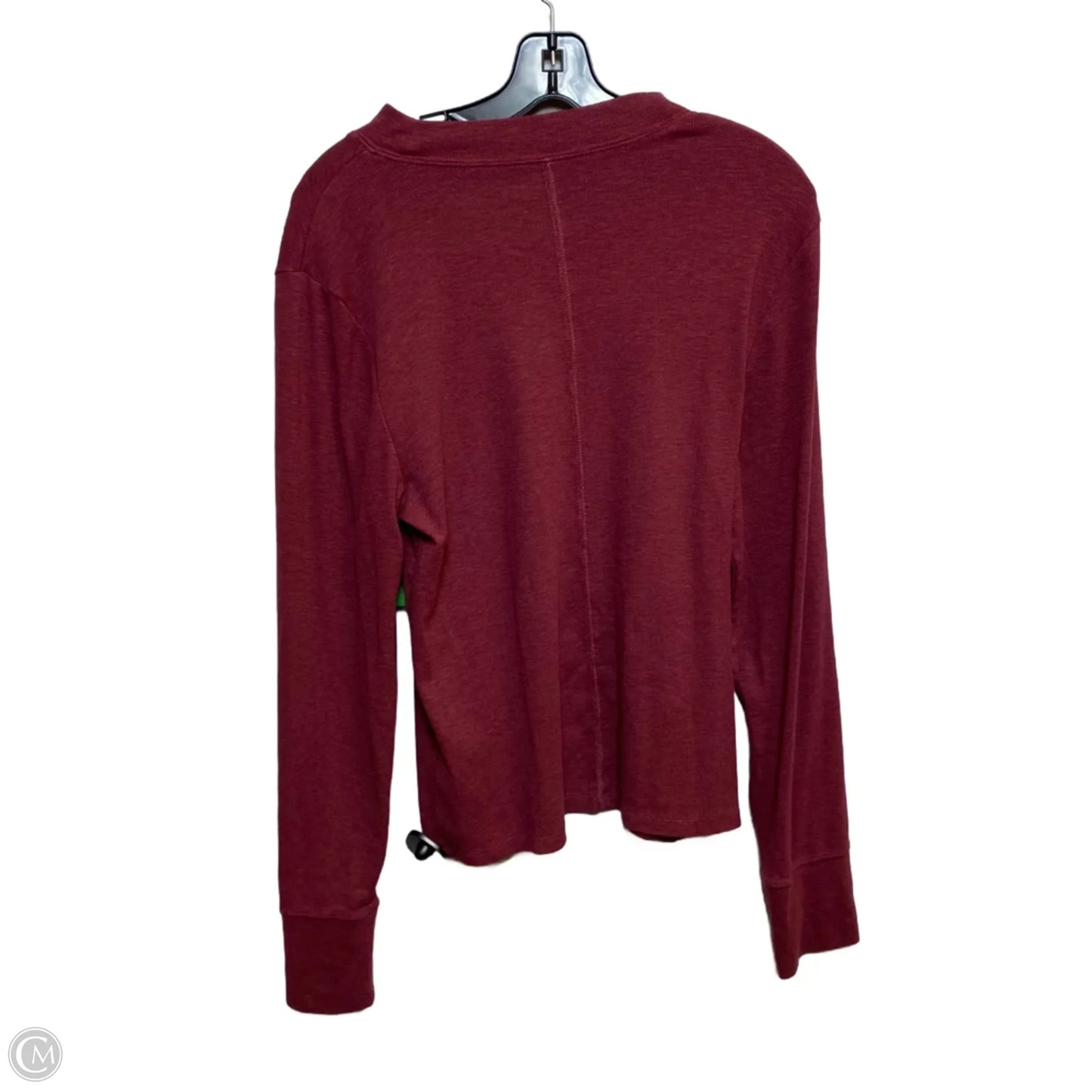 Top Long Sleeve Basic By Gap In Red, Size: L