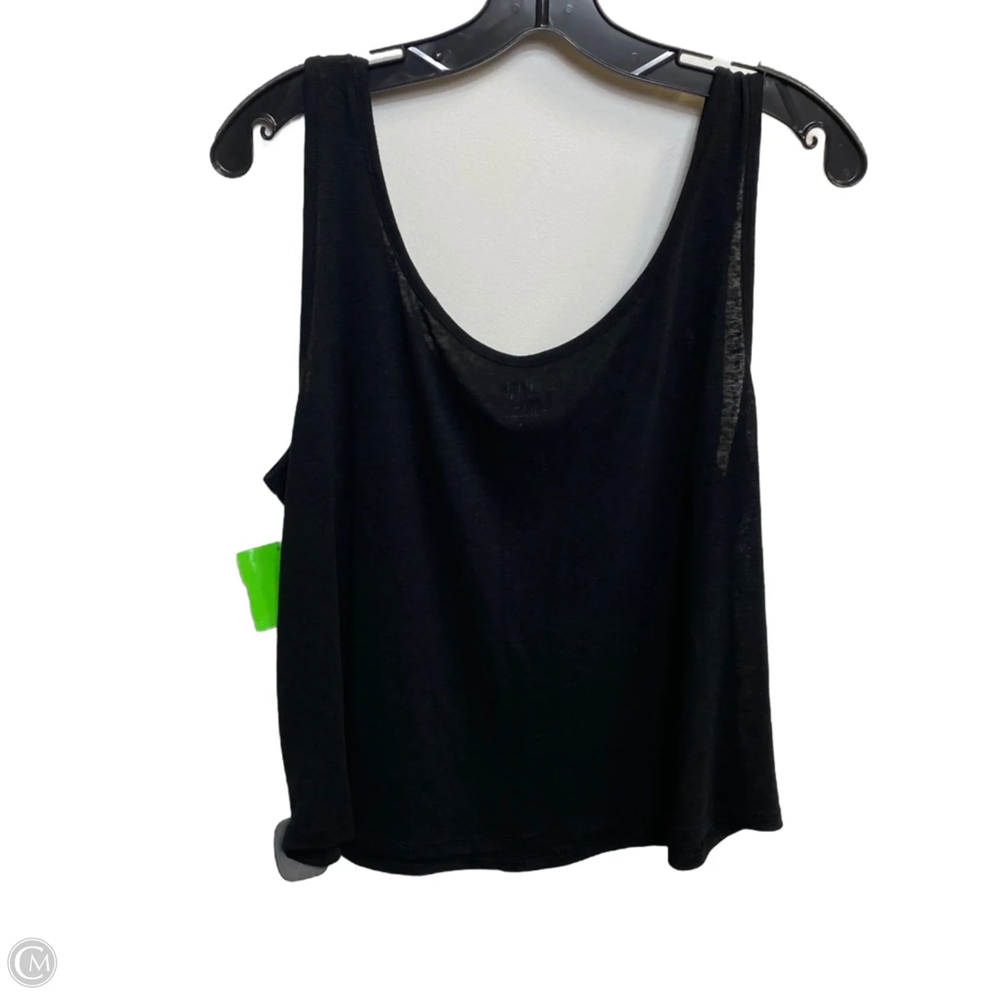 Top Sleeveless Basic By Gap In Black, Size: L