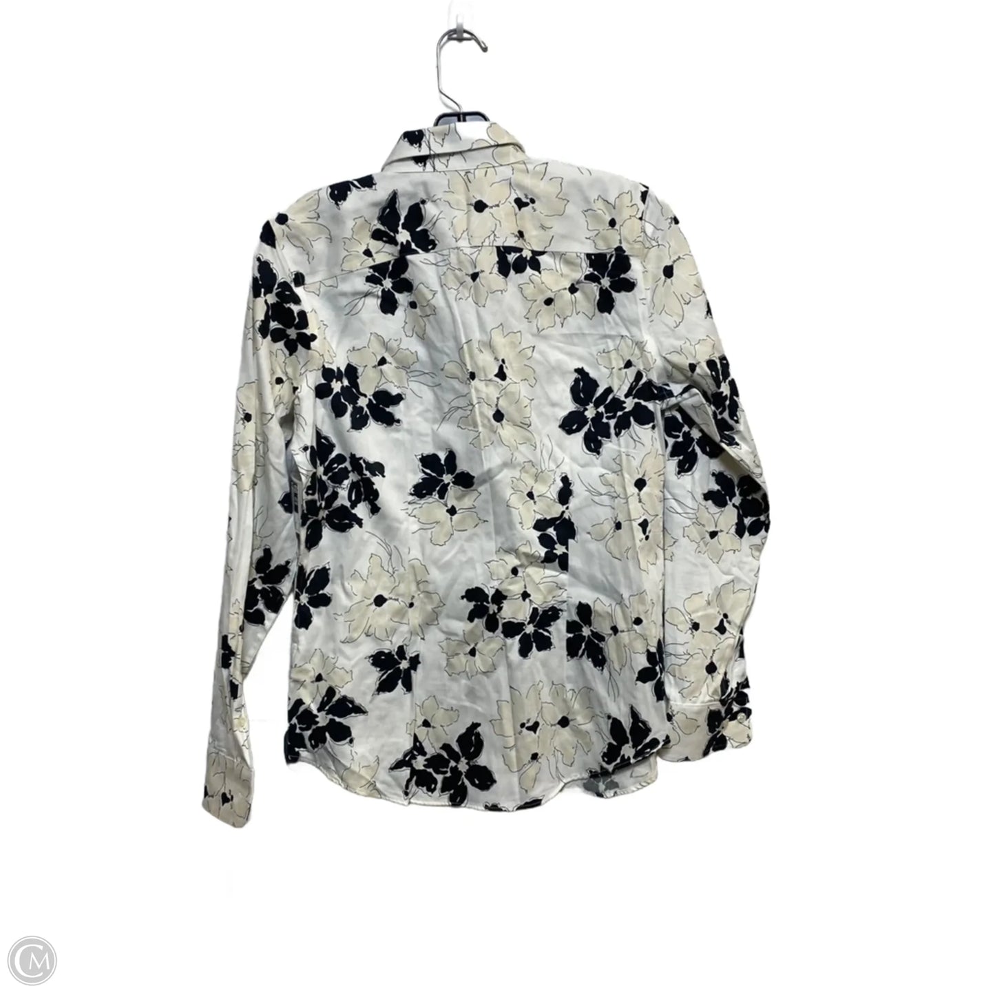 Top Long Sleeve By Chaps In Cream, Size: S