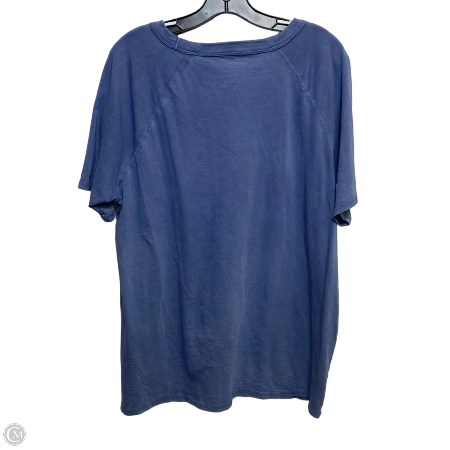 Blouse Long Sleeve By Halston In Blue, Size: M