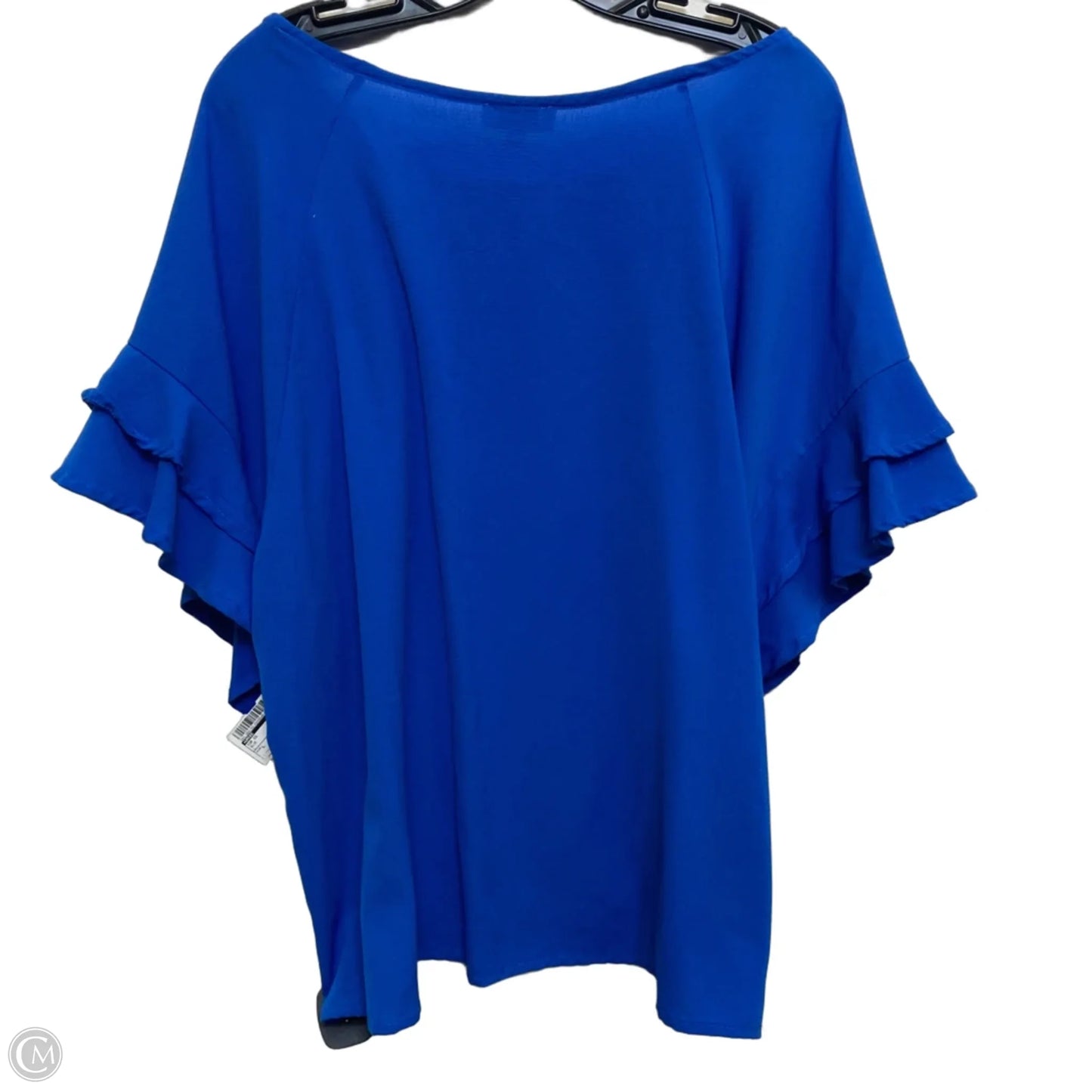 Top Short Sleeve By Umgee In Blue, Size: L