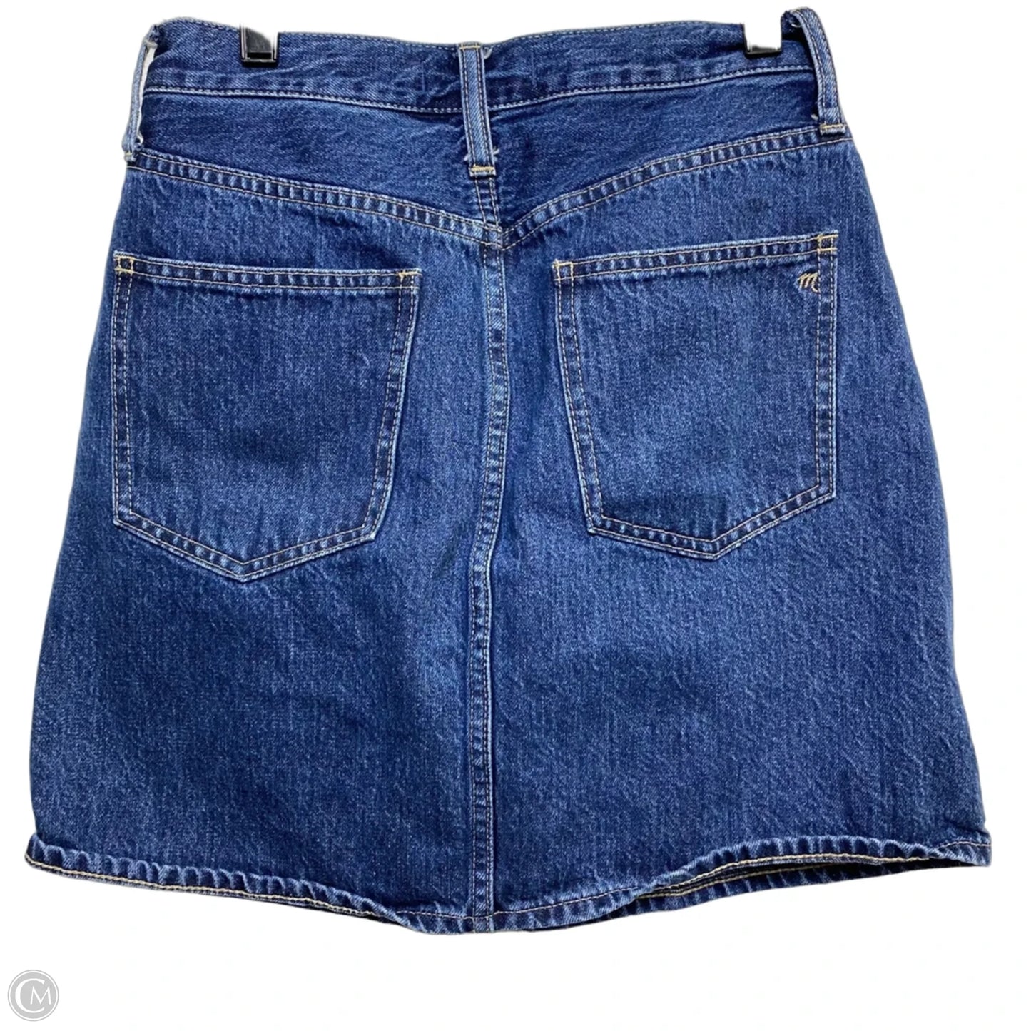Skirt Mini & Short By Madewell In Blue Denim, Size: Xs
