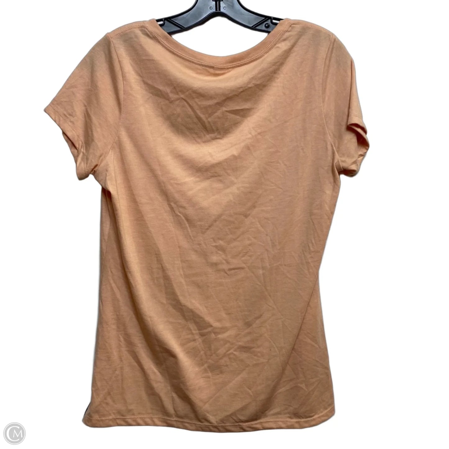 Top Short Sleeve Basic By District In Orange, Size: M