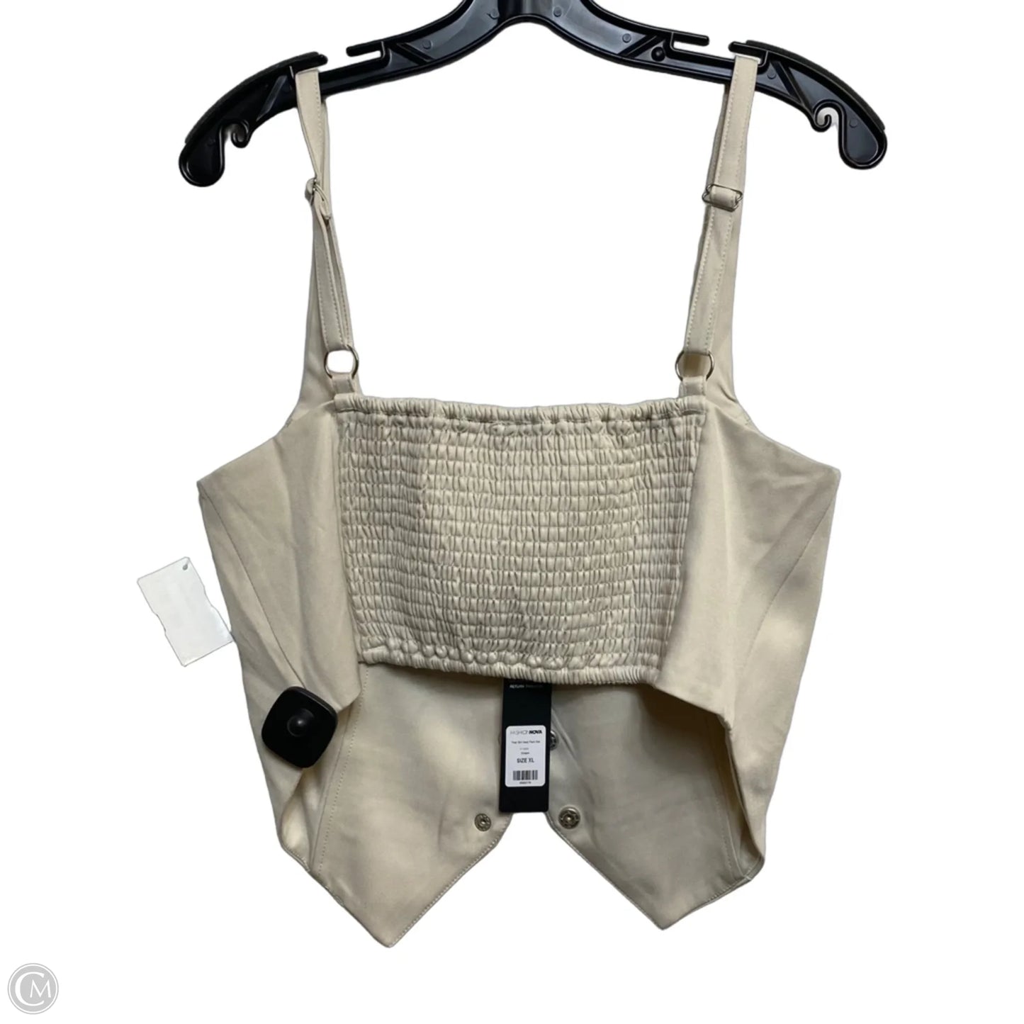 Top Sleeveless By Fashion Nova In Tan, Size: Xl
