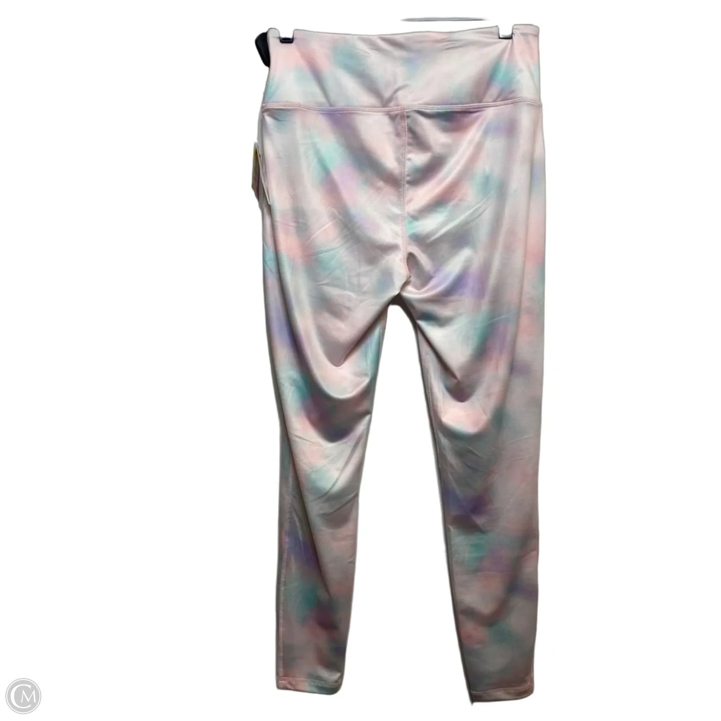 Athletic Leggings By Crown And Ivy In Blue & Pink, Size: M