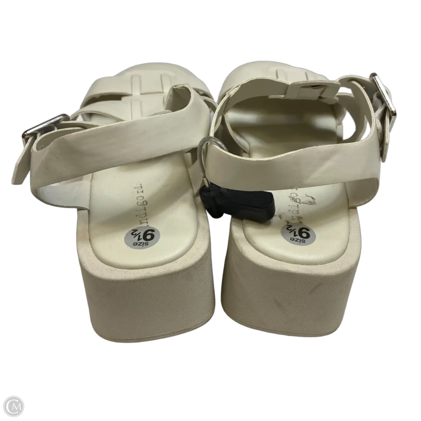 Sandals Heels Platform By Indigo Rd In Cream, Size: 9.5