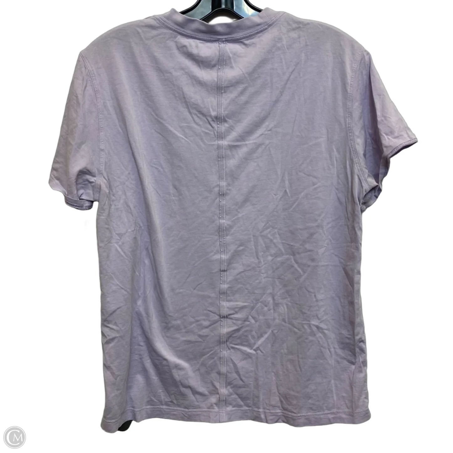Athletic Top Short Sleeve By Lululemon In Purple, Size: S