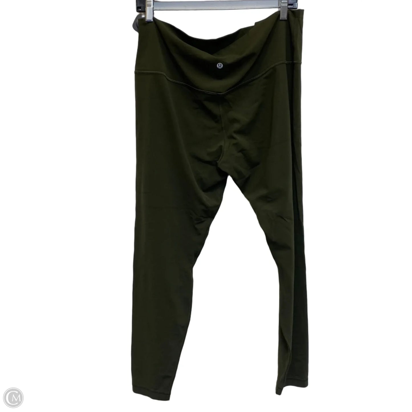 Athletic Leggings Designer By Lululemon In Green, Size: Xl