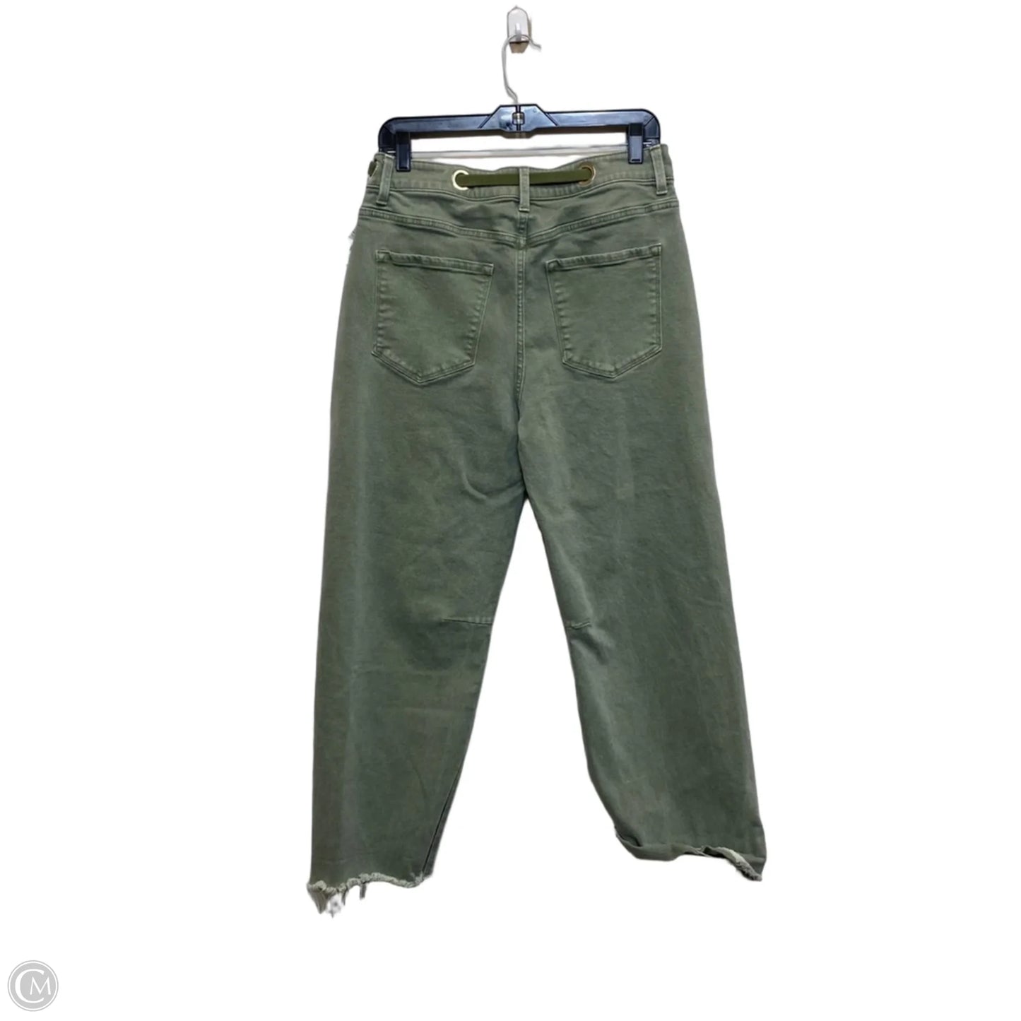 Jeans Wide Leg By Vervet In Green Denim, Size: 10