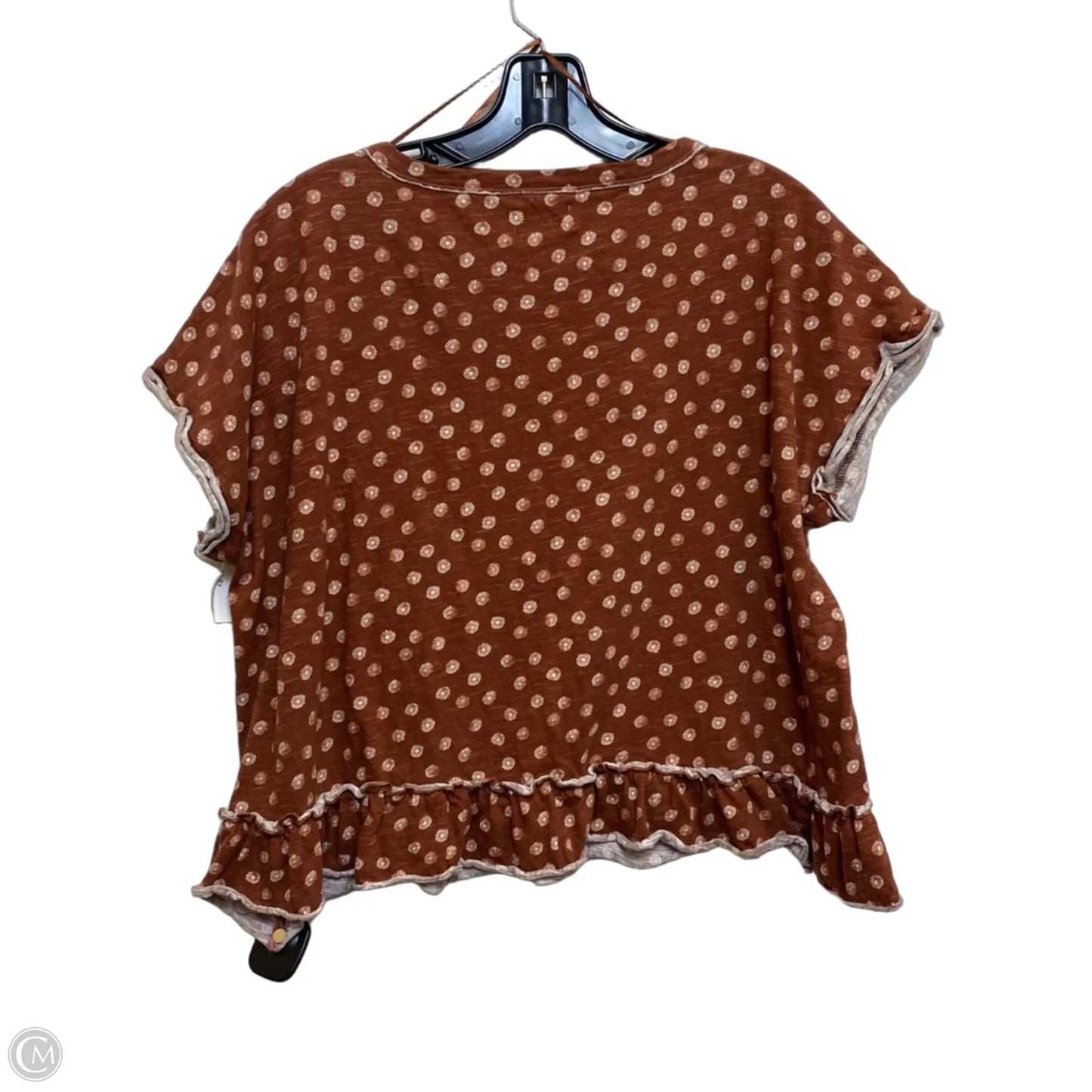 Top Sleeveless By Wonderly In Brown, Size: L