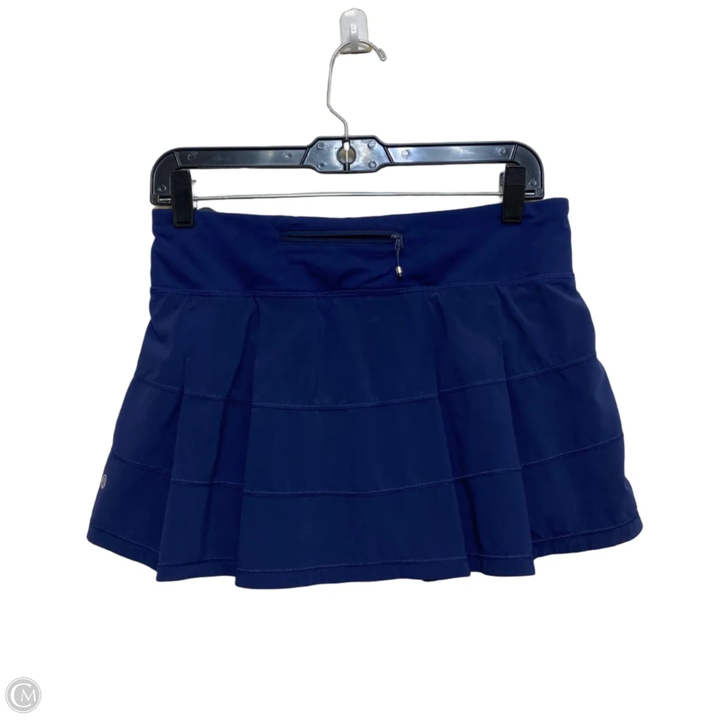 Athletic Skort Designer By Lululemon In Blue, Size: S