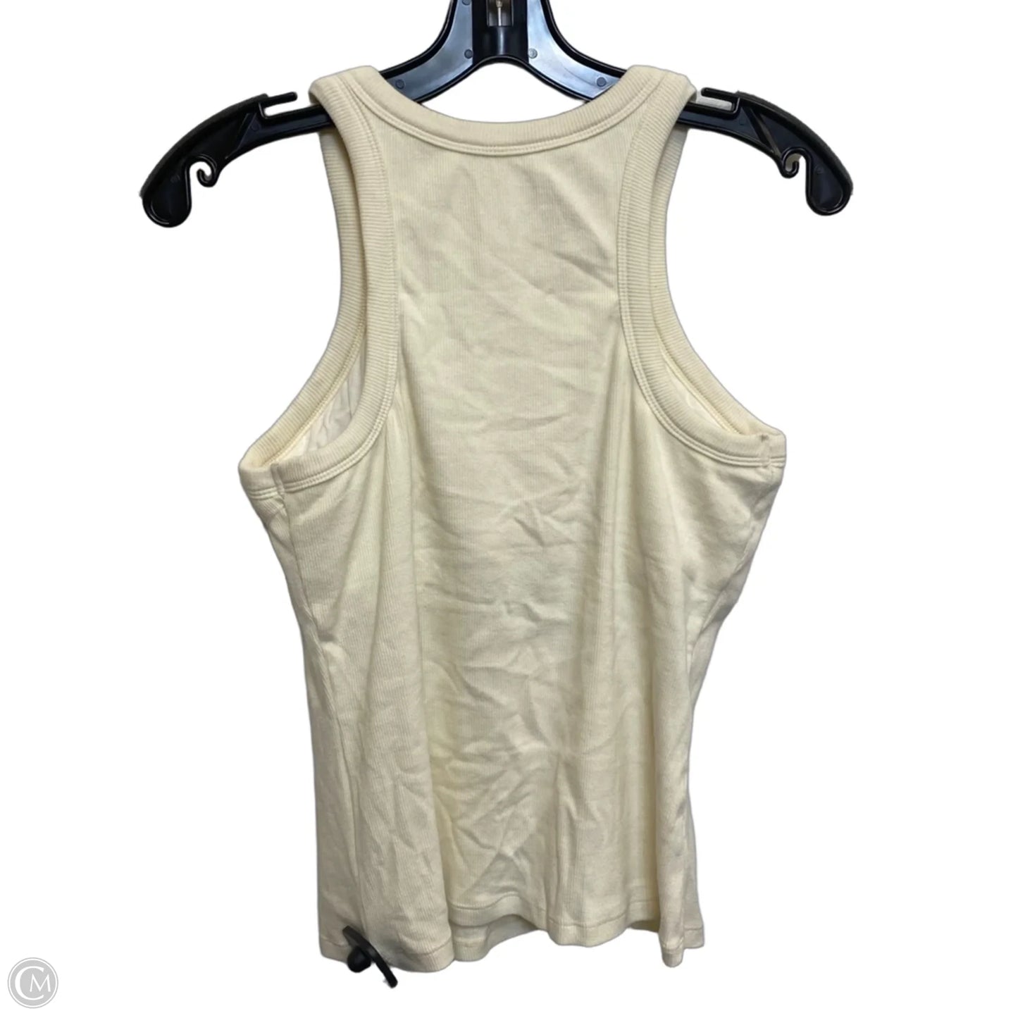 Athletic Tank Top By Cme In Cream, Size: M