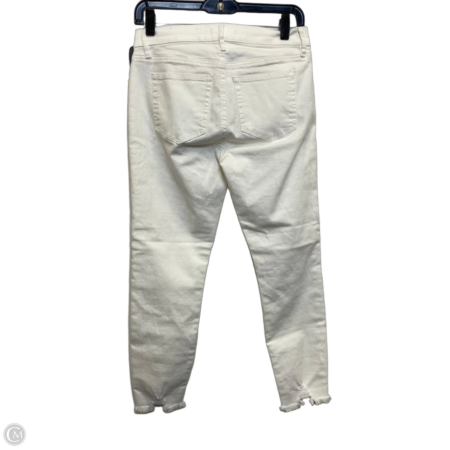 Jeans Skinny By Loft In White Denim, Size: 4p
