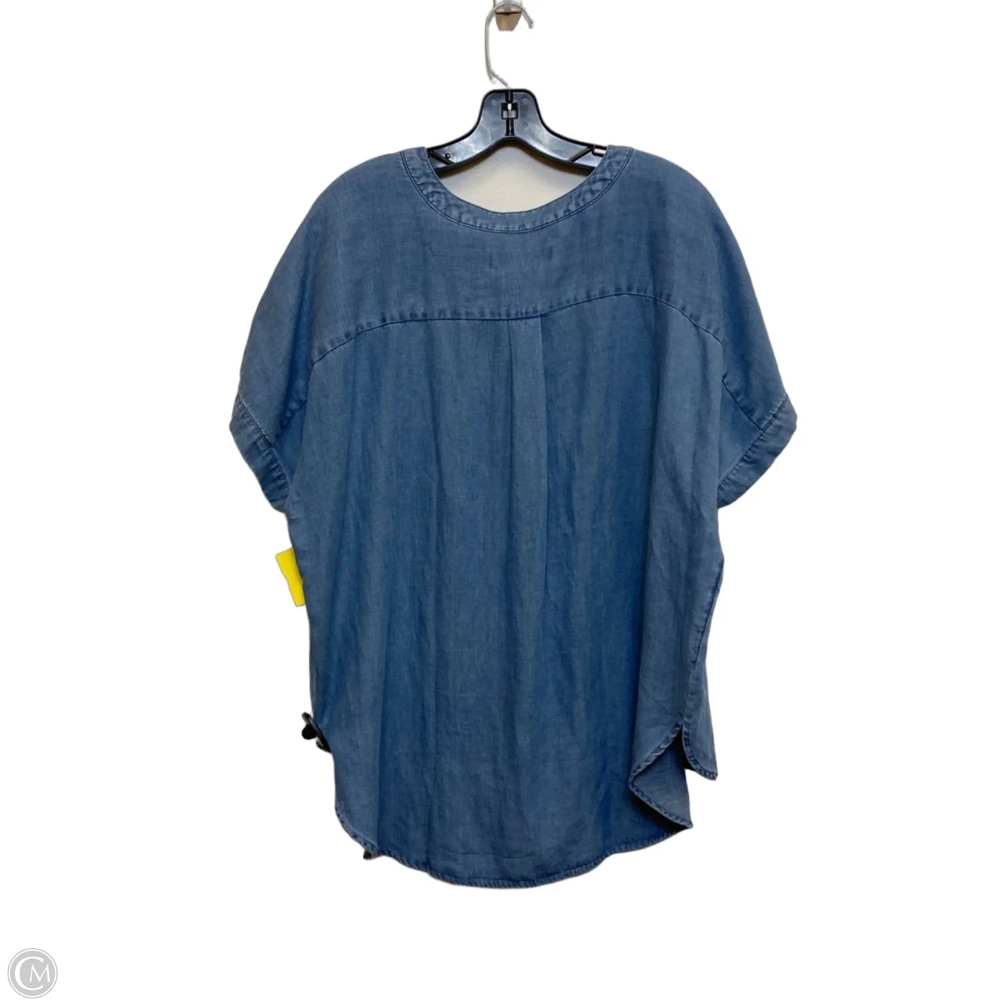 Top Short Sleeve By Loft In Blue, Size: Xl