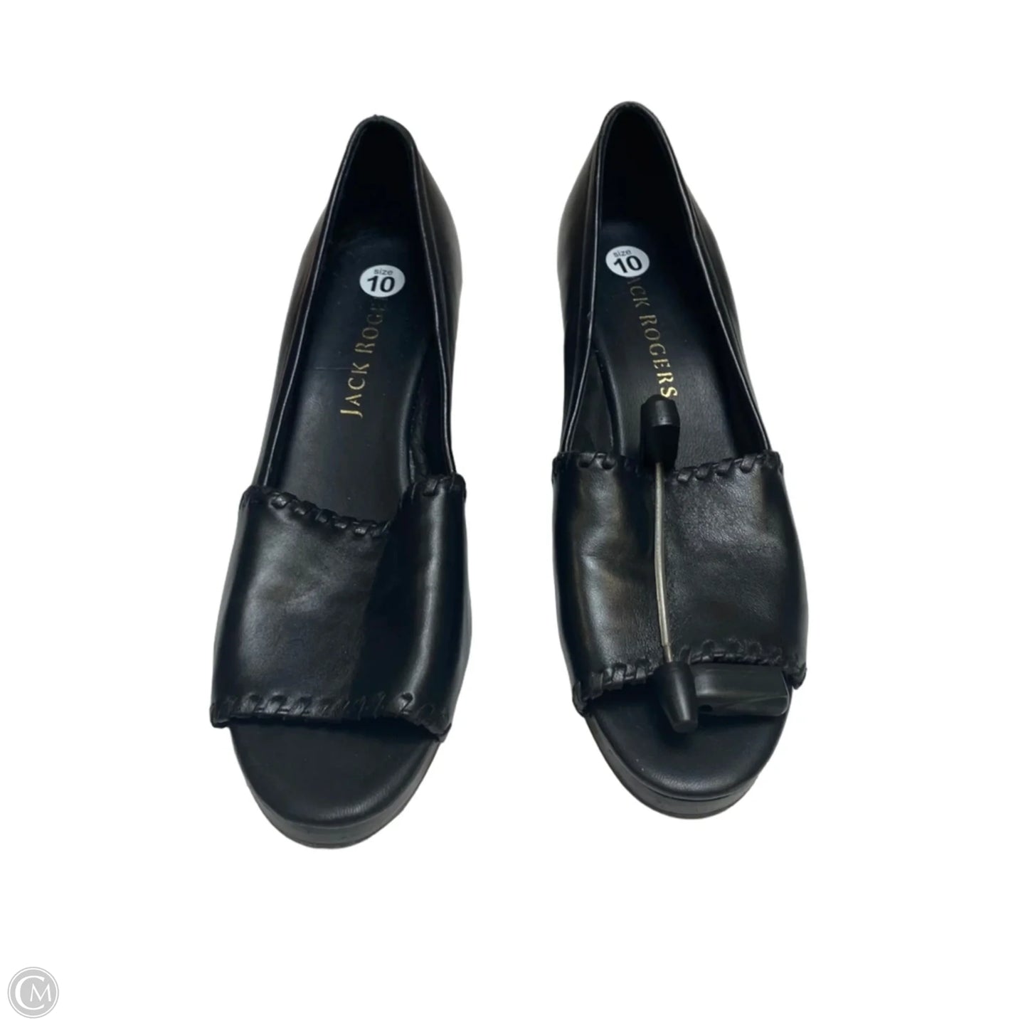 Sandals Designer By Jack Rogers In Black, Size: 10