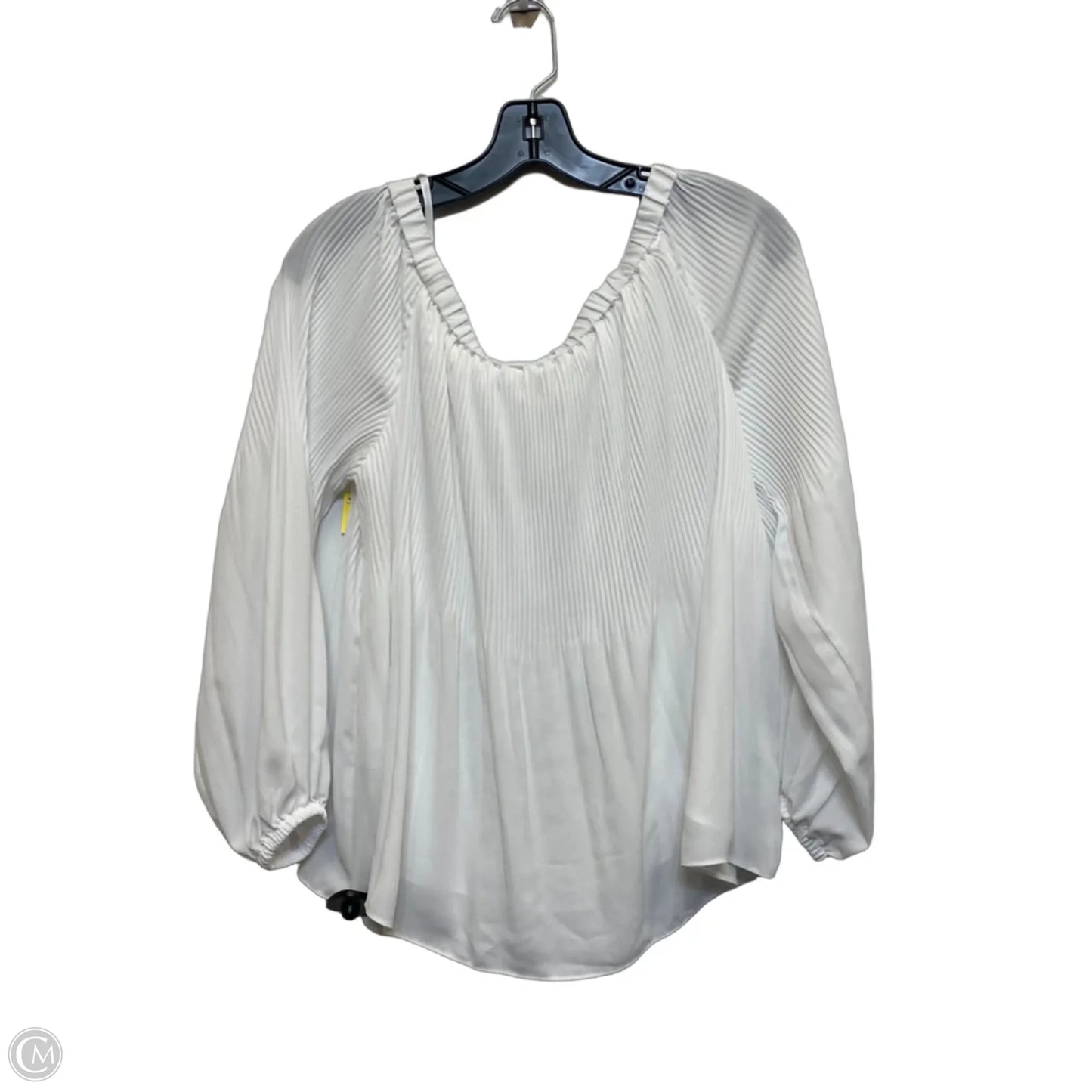 Top Long Sleeve By Michael By Michael Kors In White, Size: M