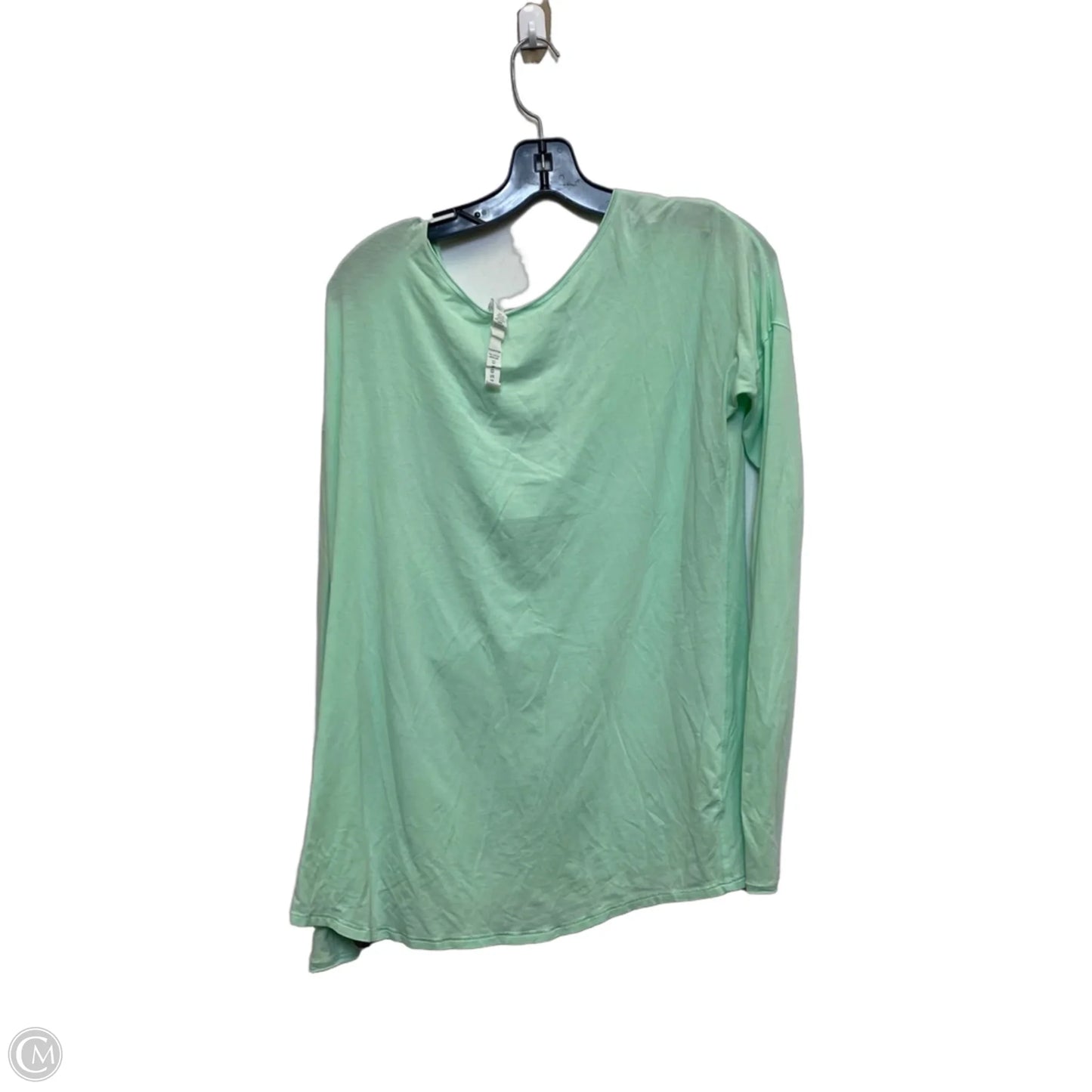 Athletic Top Long Sleeve Crewneck Designer By Lululemon In Green, Size: S