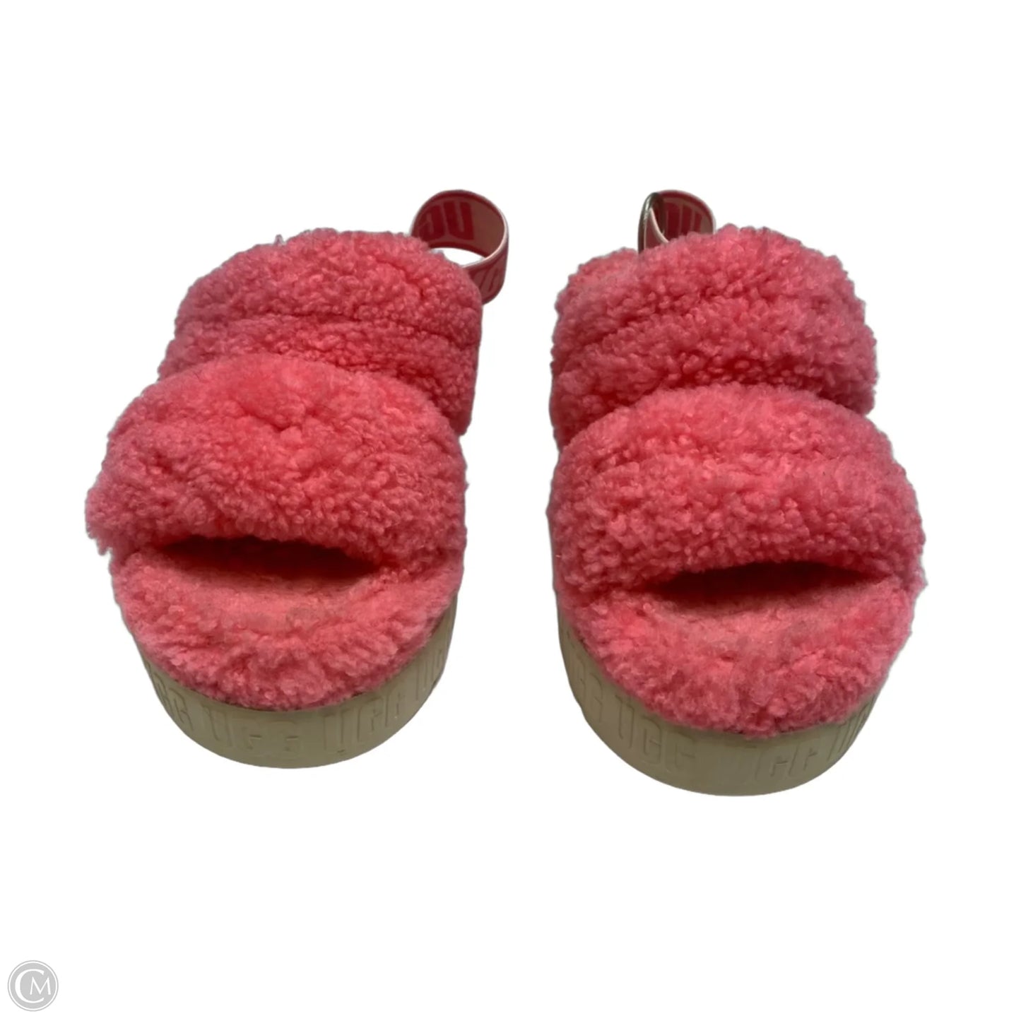 Sandals Designer By Ugg In Pink, Size: 7