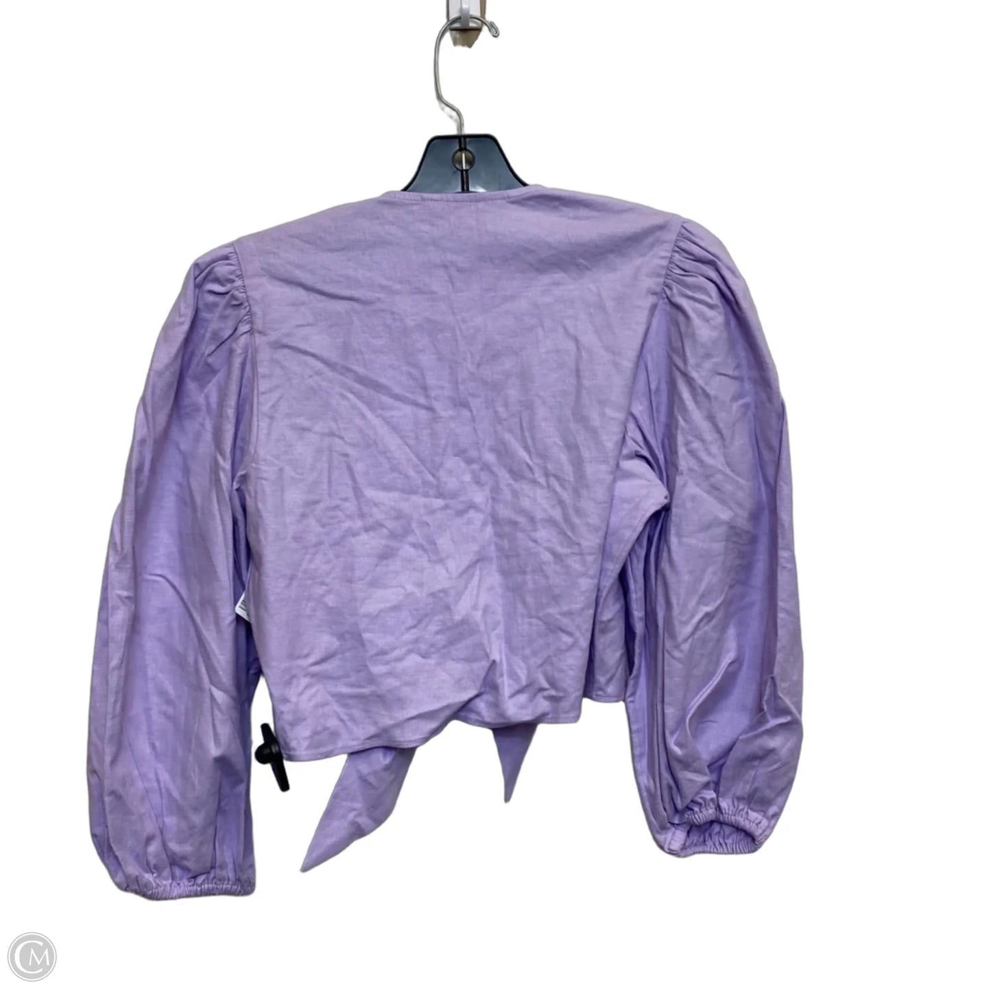 Top 3/4 Sleeve By Express In Purple, Size: M