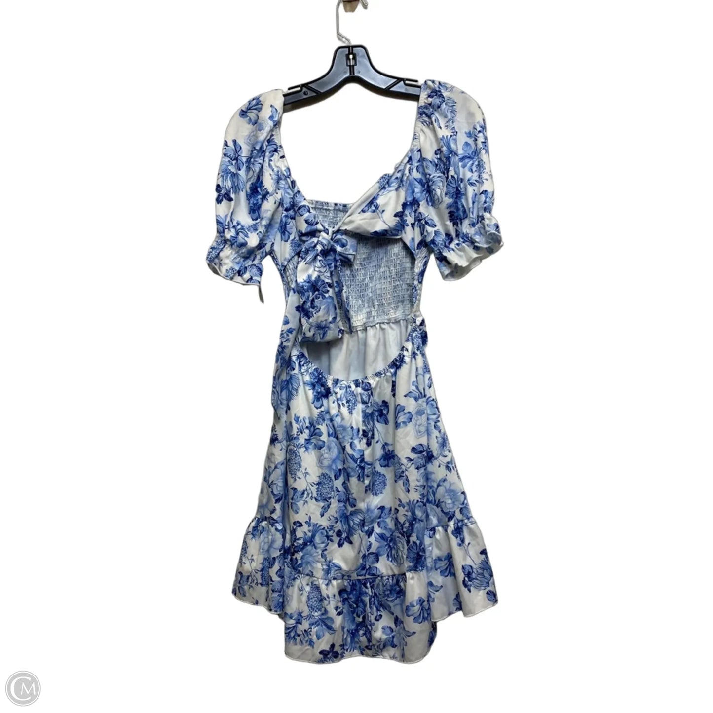 Dress Casual Short By Shein In Blue & White, Size: M