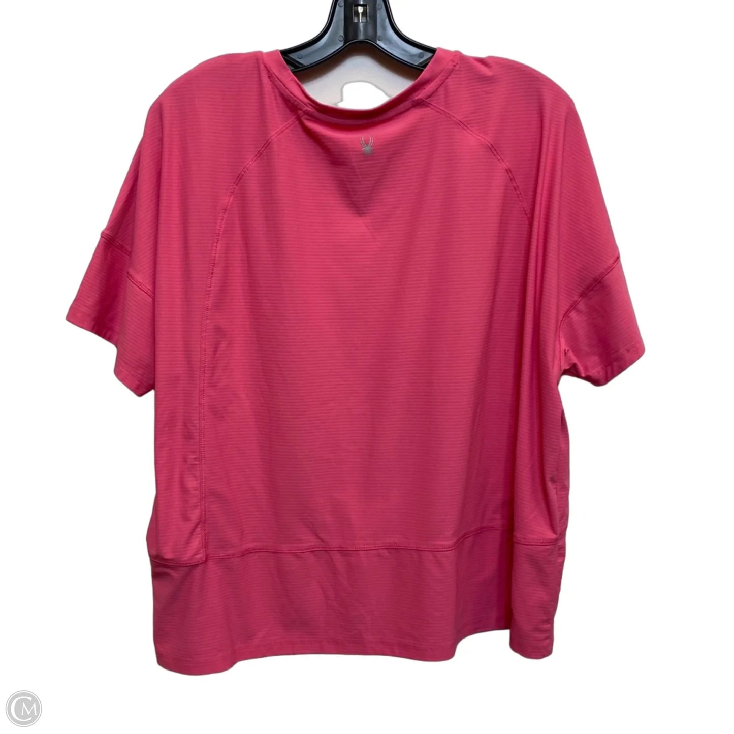 Athletic Top Short Sleeve By Spyder In Pink, Size: Xl