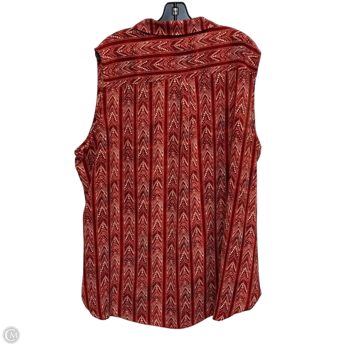 Top Short Sleeve By Cato In Red, Size: 4x