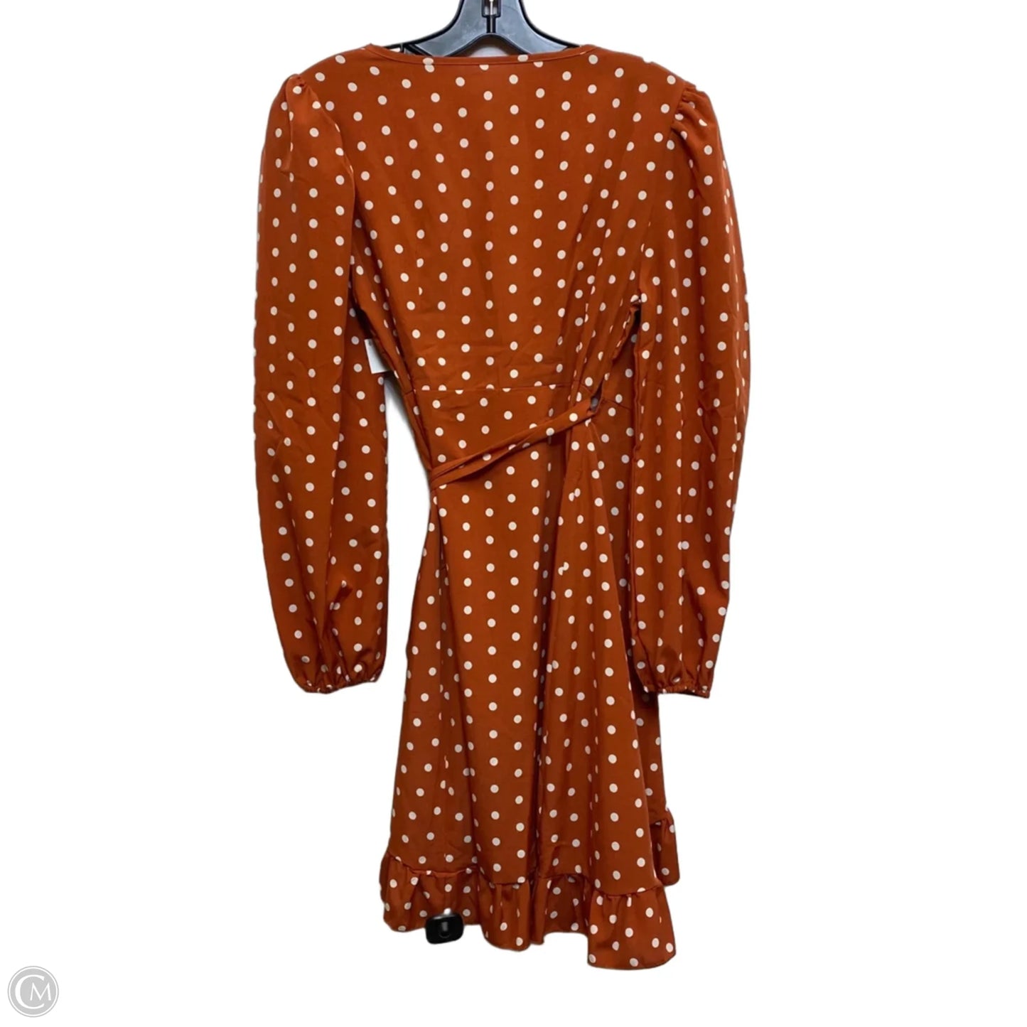 Dress Casual Short By Shein In Brown & Cream, Size: S