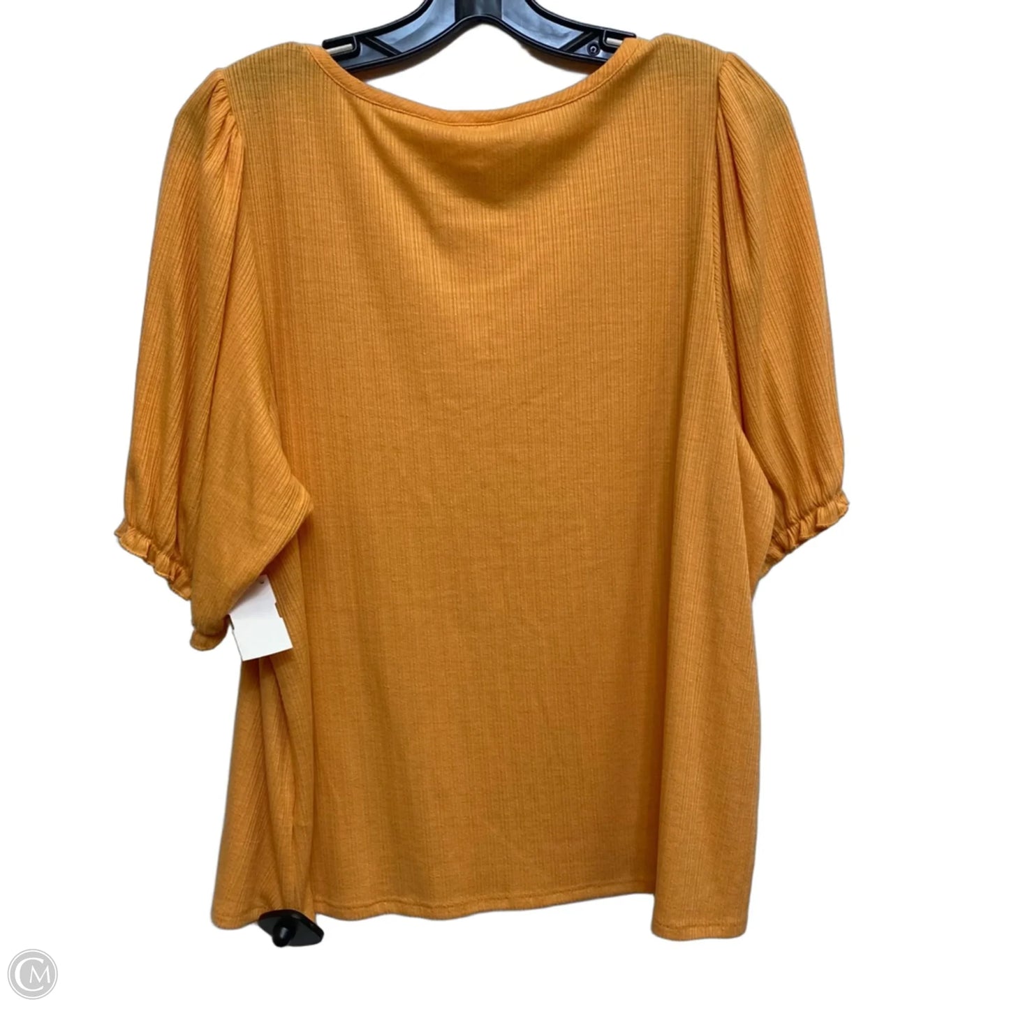 Top Short Sleeve By Lc Lauren Conrad In Orange, Size: Xxl