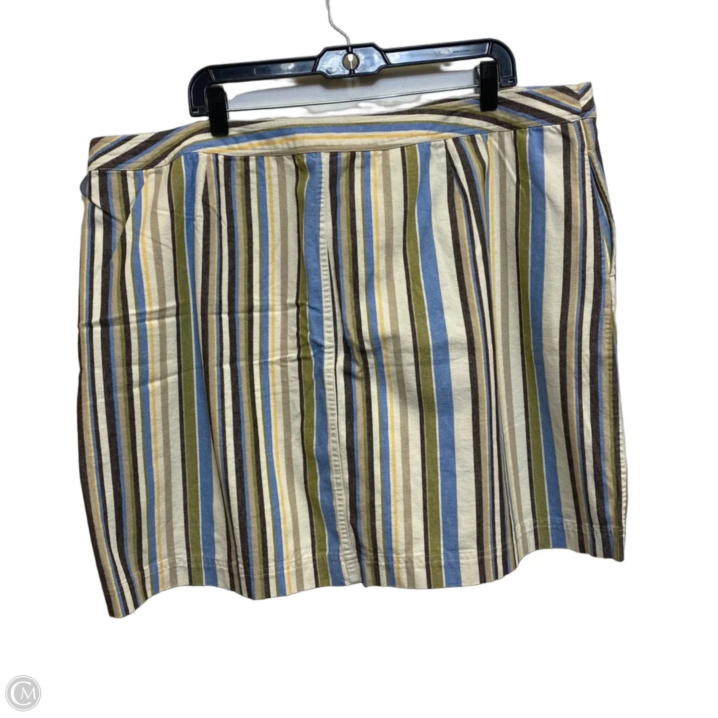 Skort By Cj Banks In Blue & Brown, Size: 3x