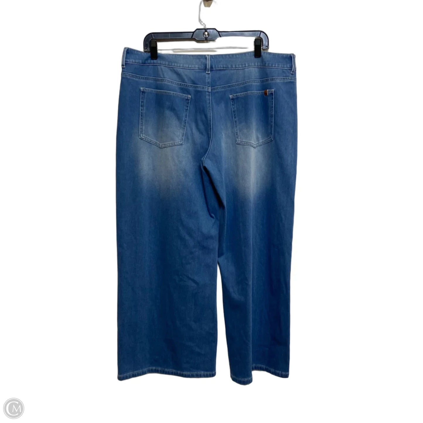 Jeans Wide Leg By Halara In Blue Denim, Size: Xl