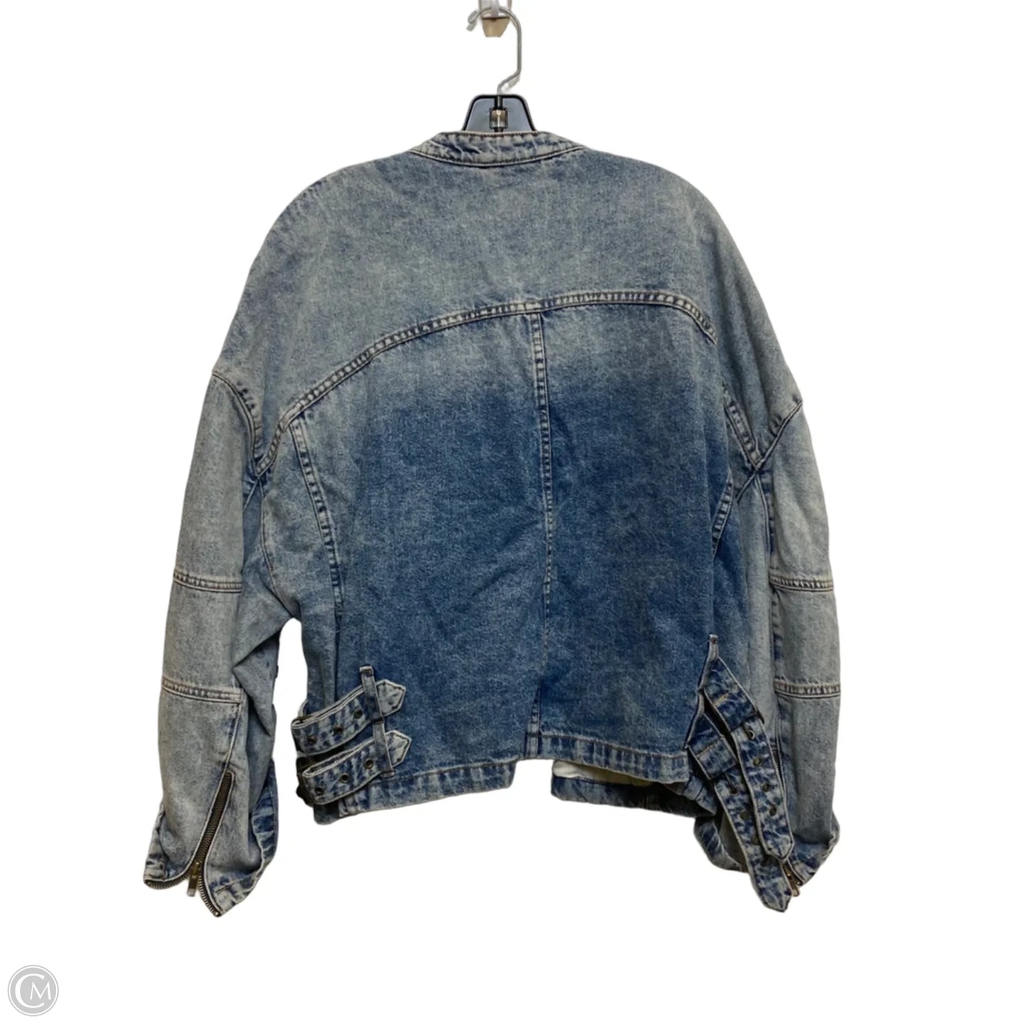 Jacket Denim By We The Free In Leopard Print, Size: L