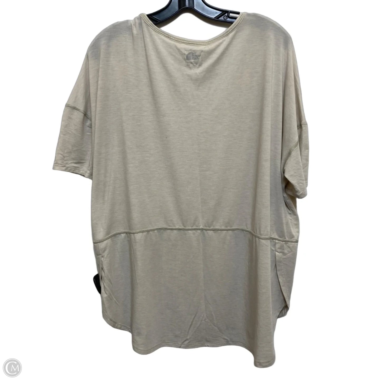 Athletic Top Short Sleeve By The North Face In Grey, Size: L