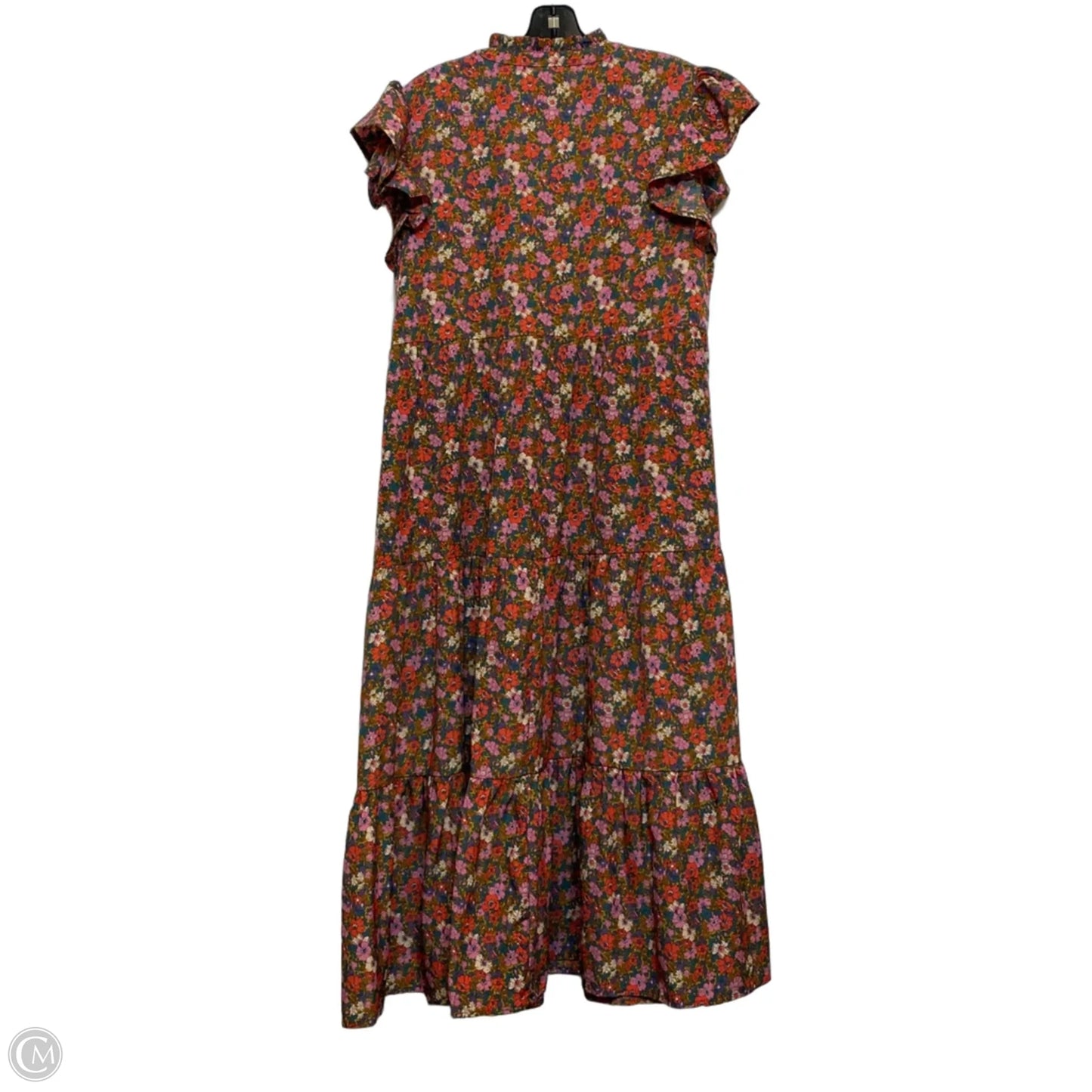 Dress Casual Maxi By Clothes Mentor In Pink & Red, Size: M
