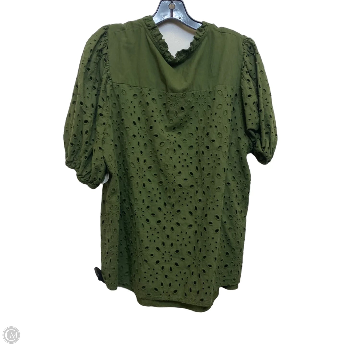 Top Short Sleeve By Prettygarden In Green, Size: Xxl