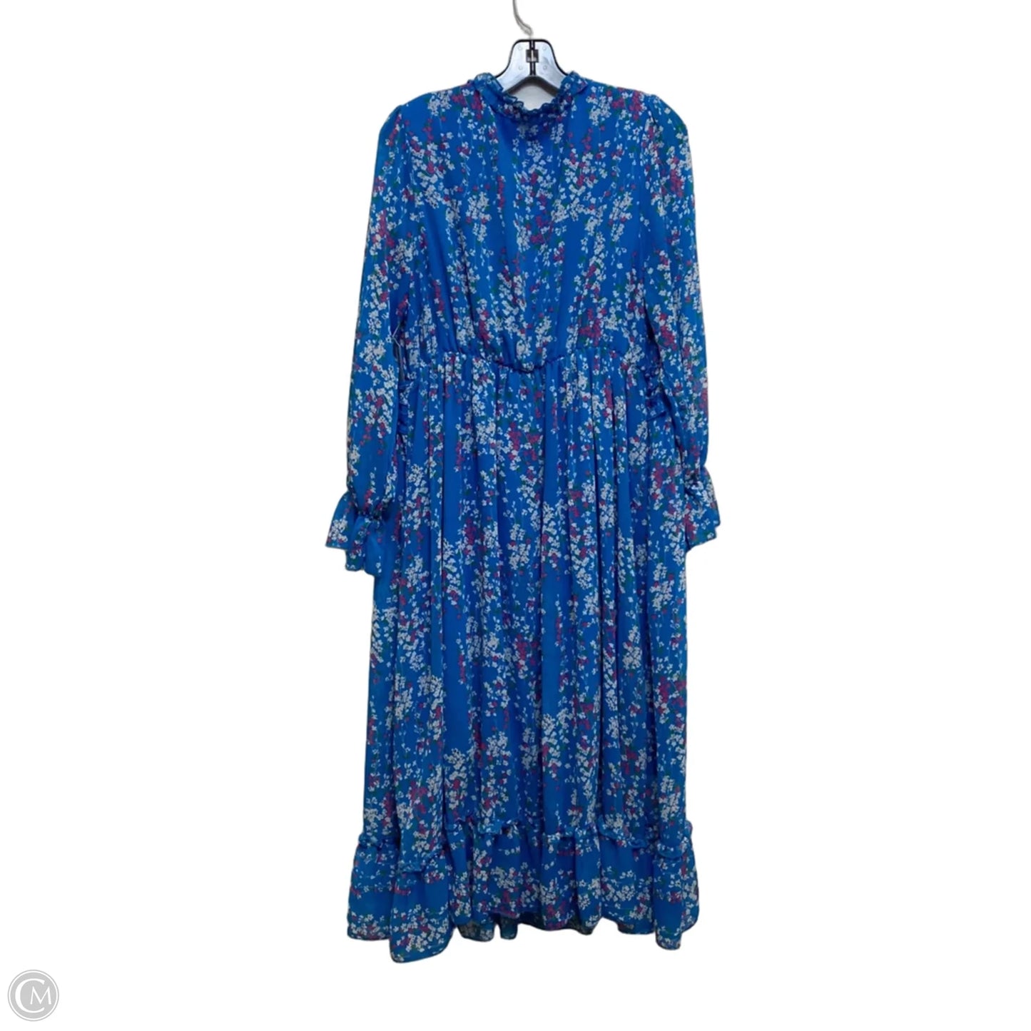 Dress Casual Maxi By Shein In Blue & Pink, Size: 1x