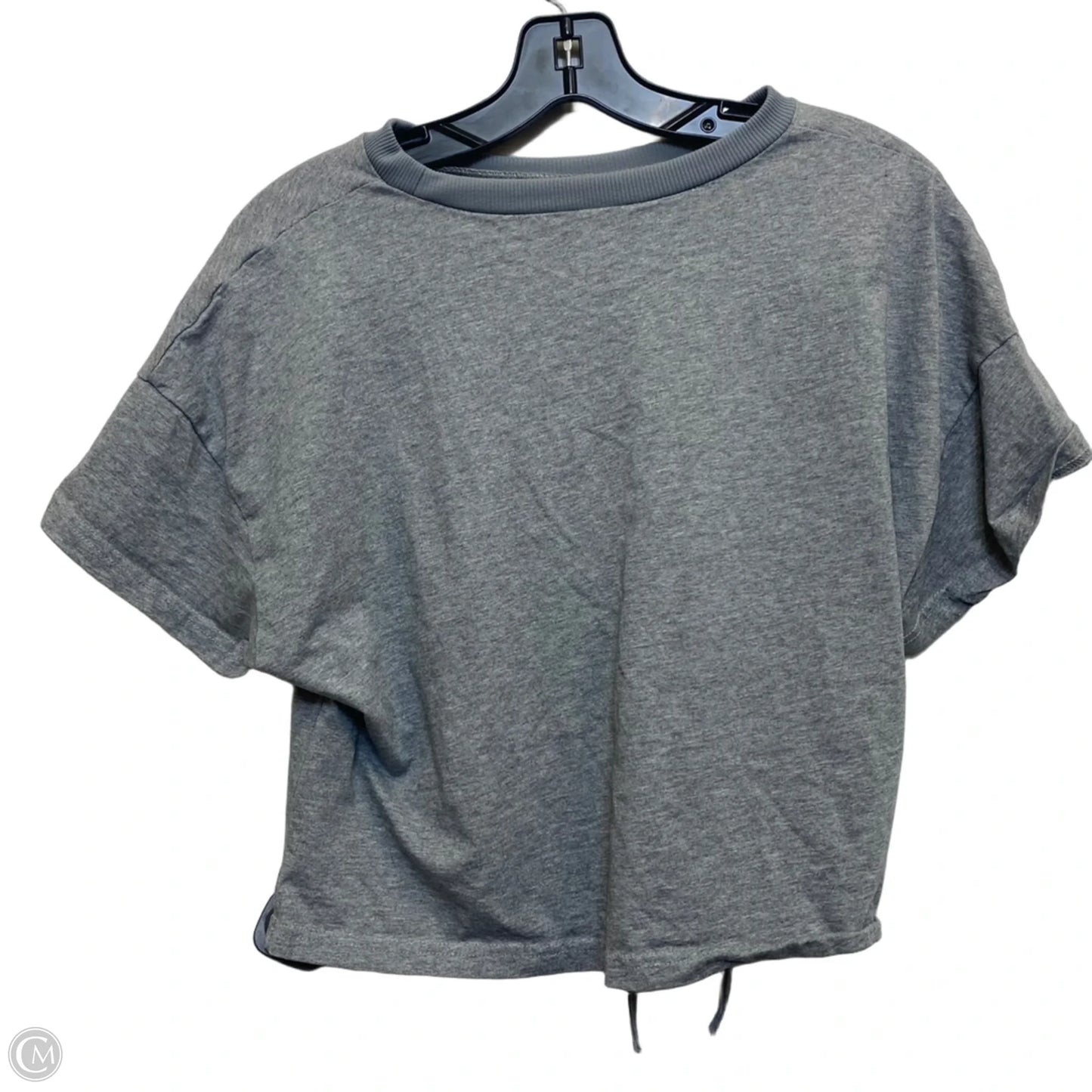Top Short Sleeve By Cmf In Grey, Size: L