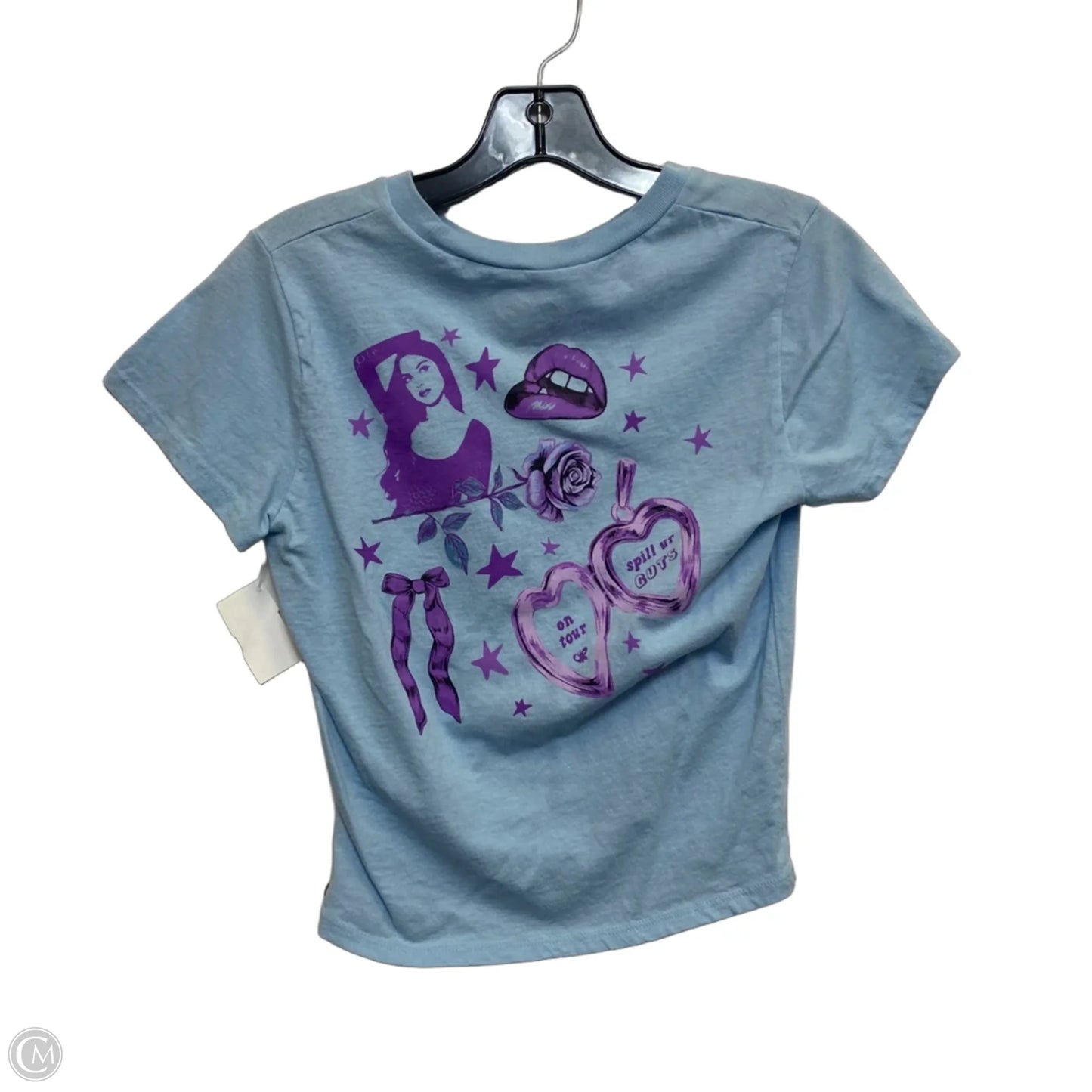 Top Short Sleeve By Olivia Rodrigo In Blue, Size: M