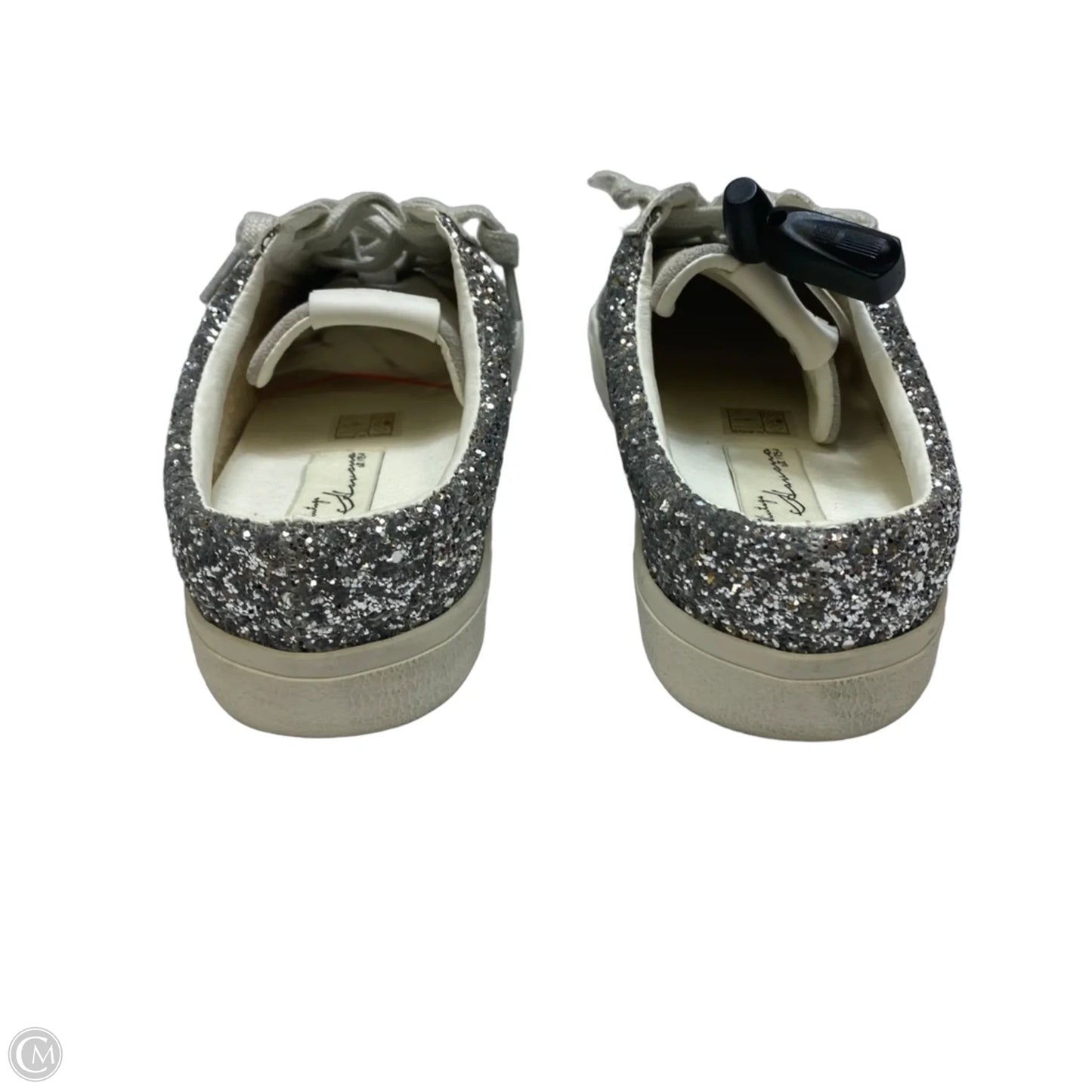 Shoes Sneakers By Vintage Havana In Silver & White, Size: 8.5