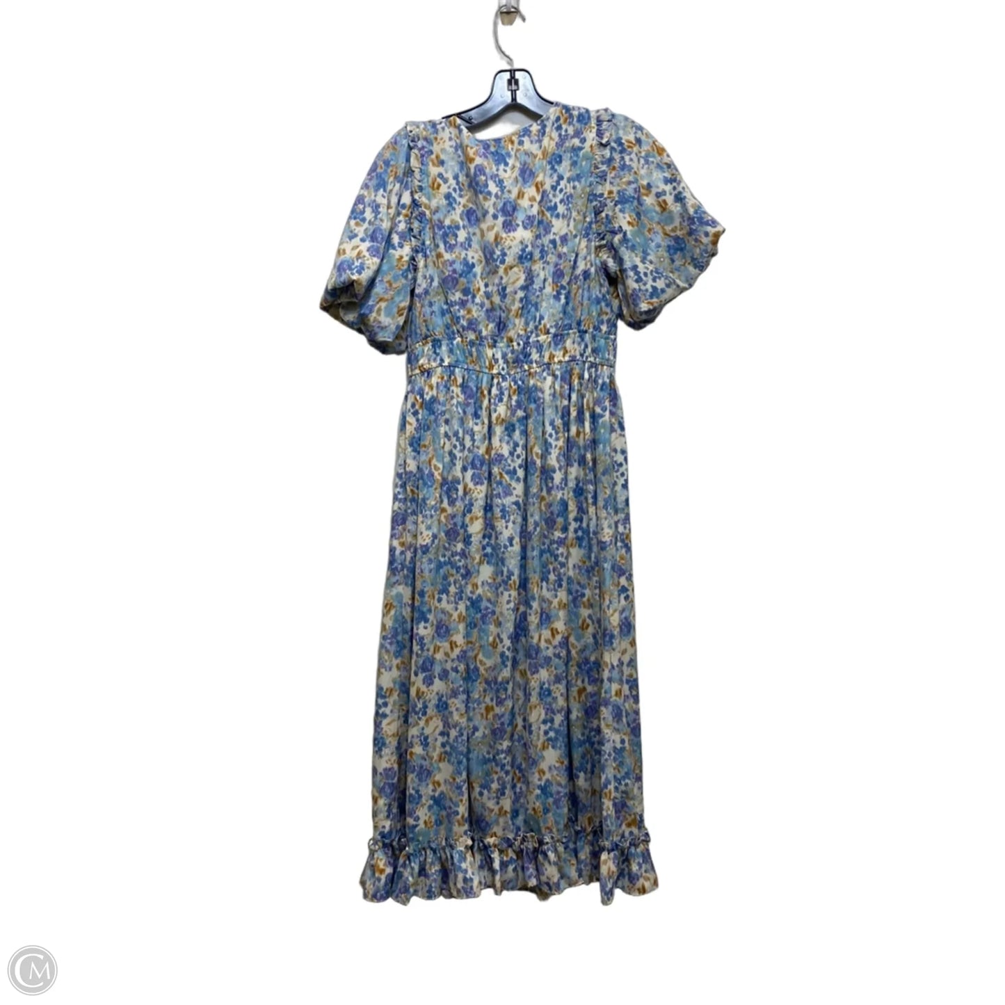 Dress Casual Maxi By Pinch In Blue & Cream, Size: M