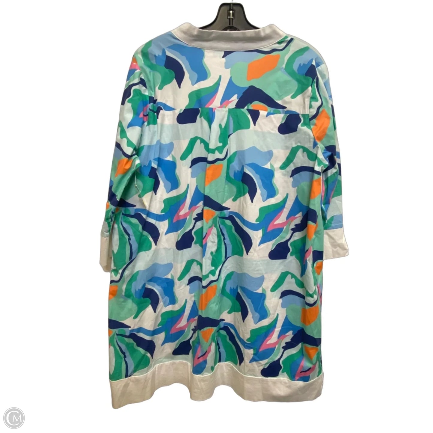 Dress Casual Short By Mary Square In Blue & Green, Size: L