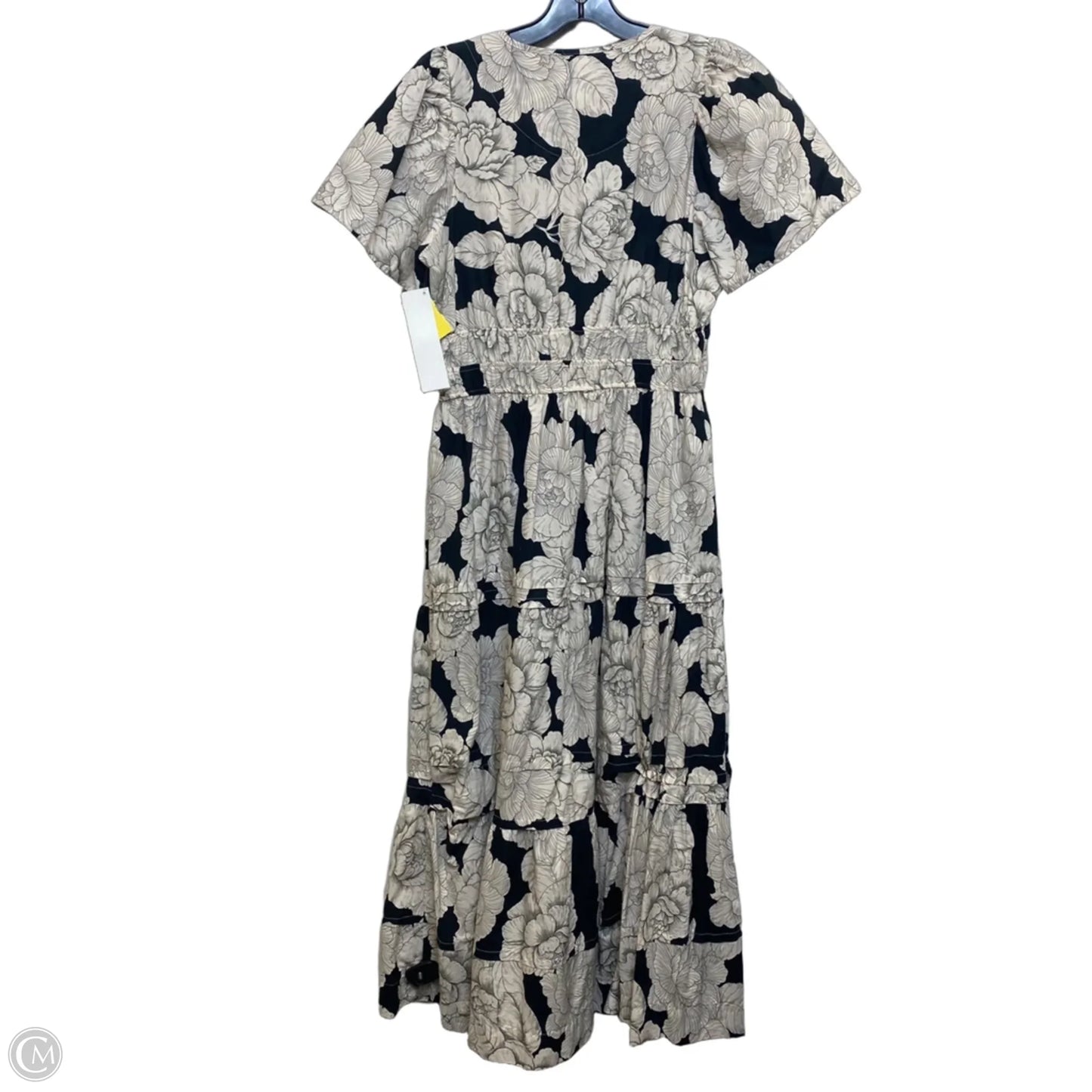 Dress Casual Maxi By Anthropologie In Black & Cream, Size: Mp