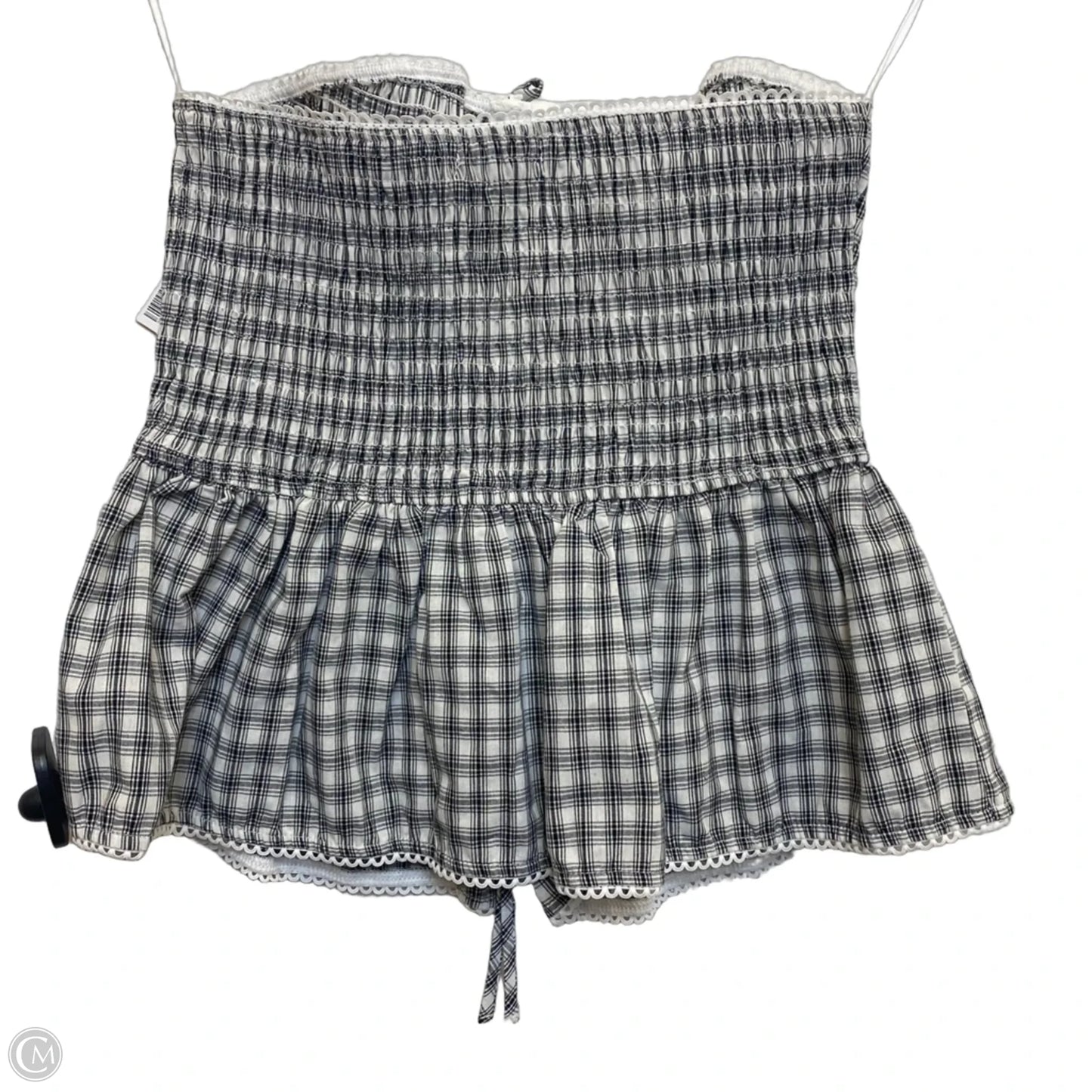 Top Sleeveless By Cotton Candy In Black & White, Size: M