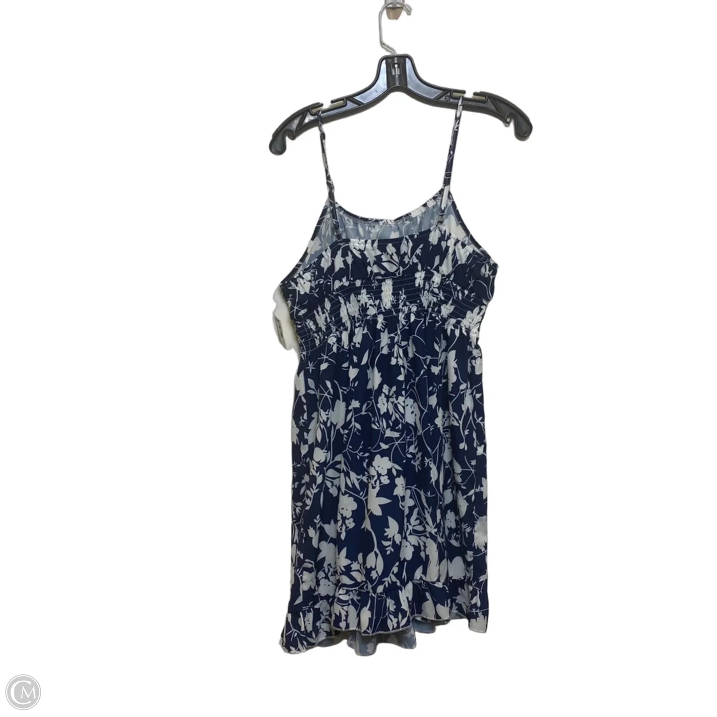 Dress Casual Short By Shein In Blue & White, Size: Xl