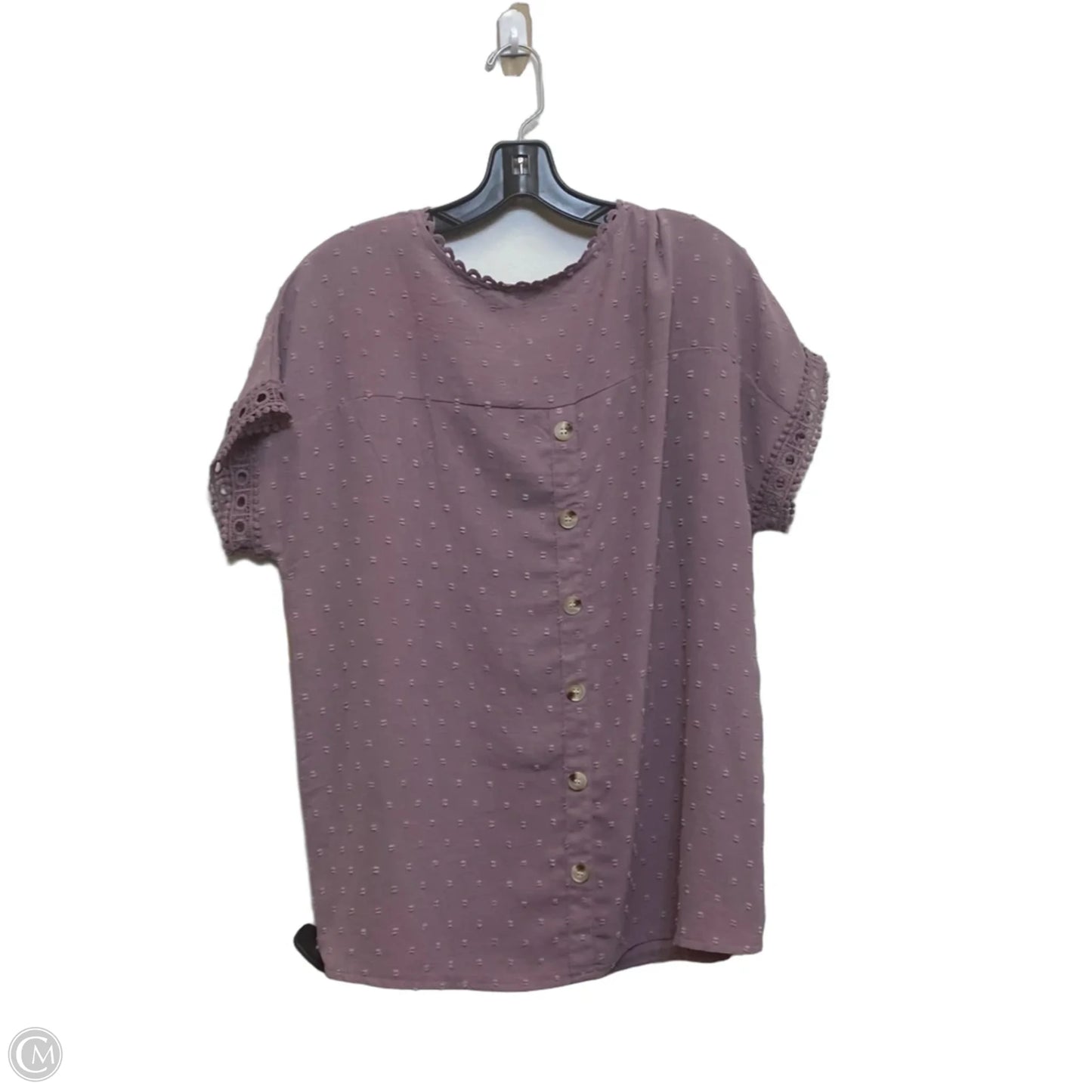Top Short Sleeve By Dokotoo In Purple, Size: Xl