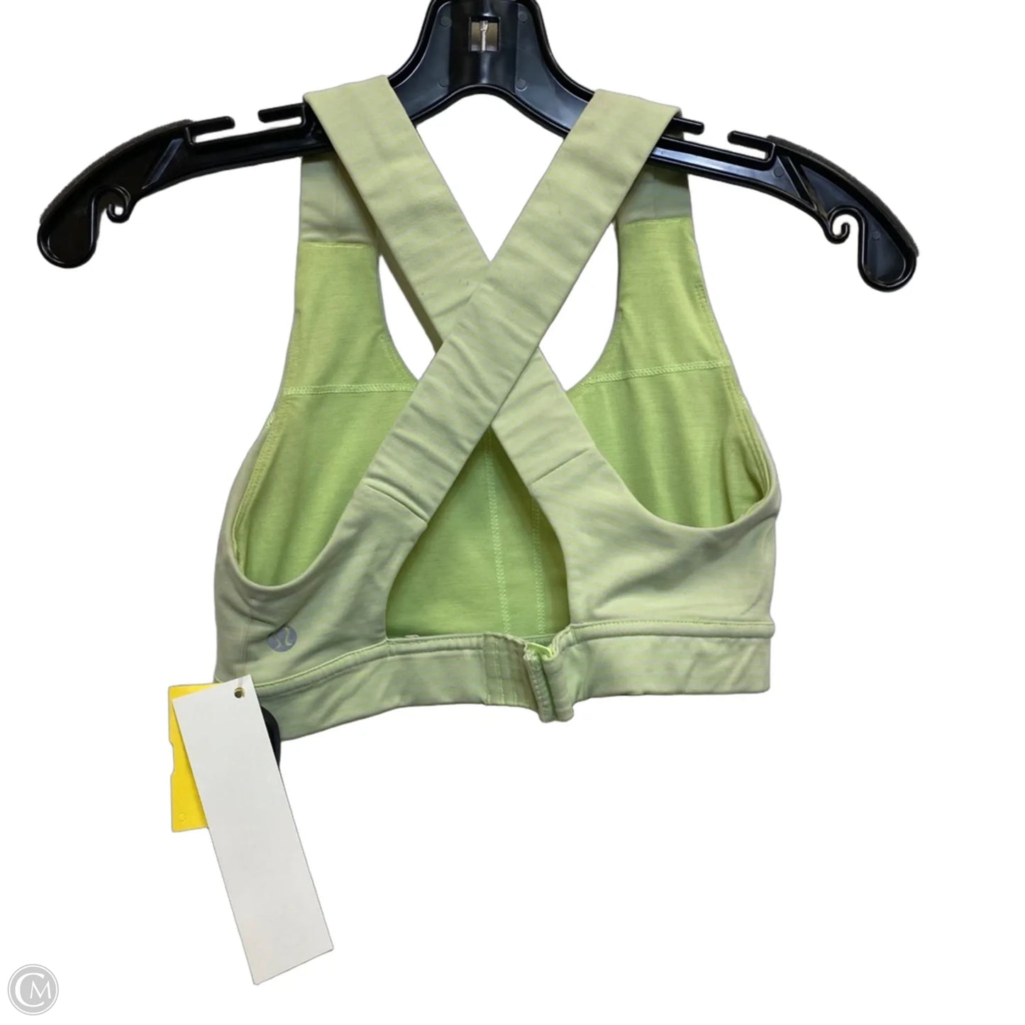 Athletic Bra Designer By Lululemon In Green, Size: Xs